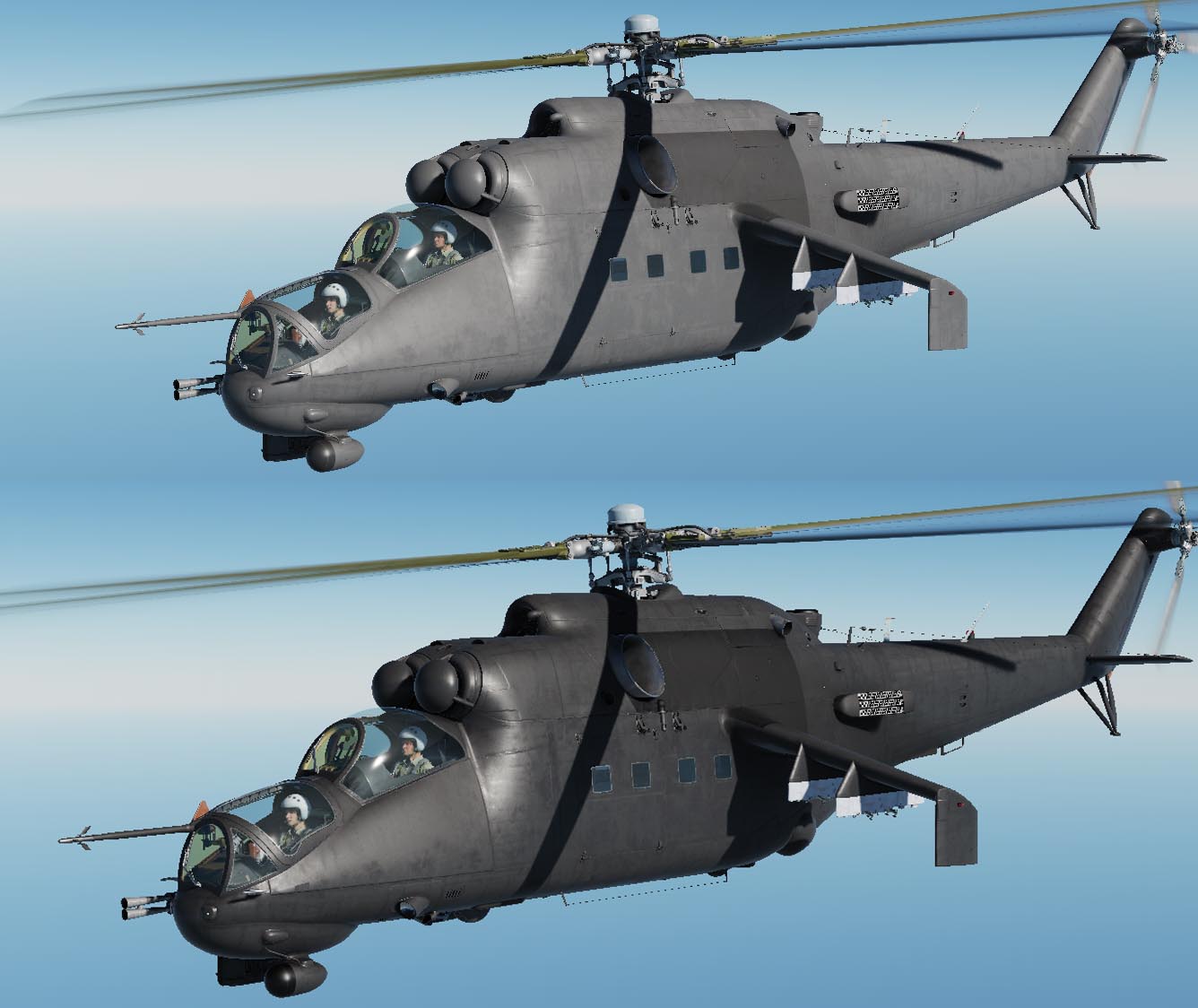 Mi-24p grey & black generic skin