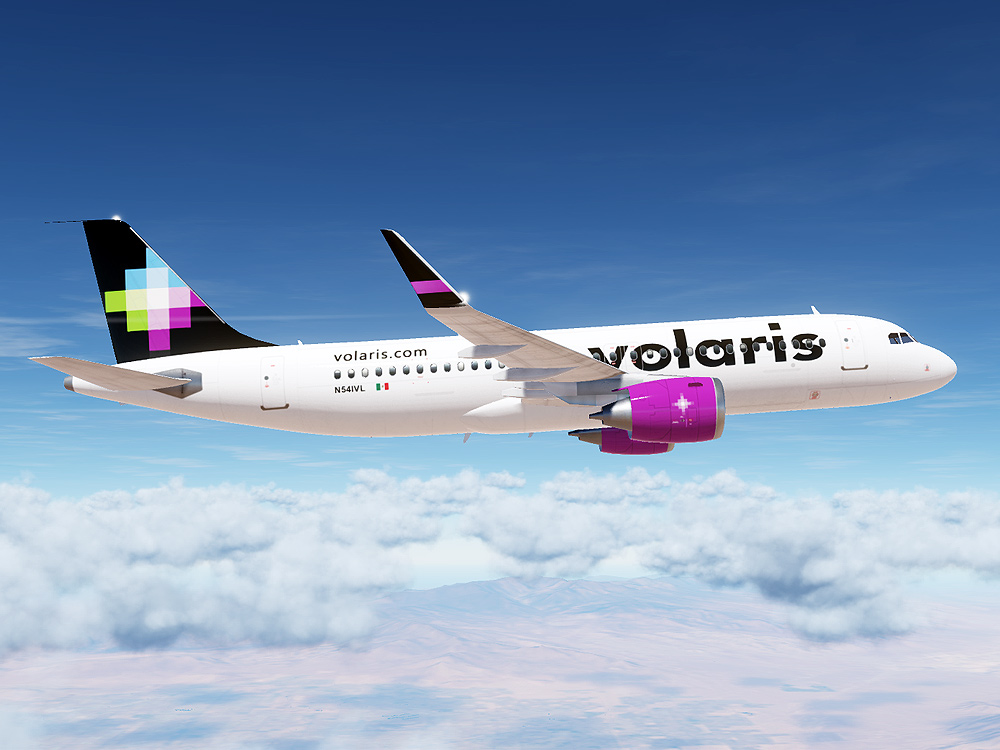 Volaris Airbus A320 (Modern Paint for Civil Aircraft Mod)