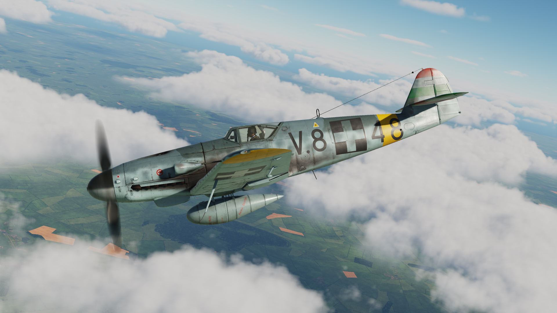 Bf-109G-6 RHAF 101st Puma Fighter Wing László Molnár