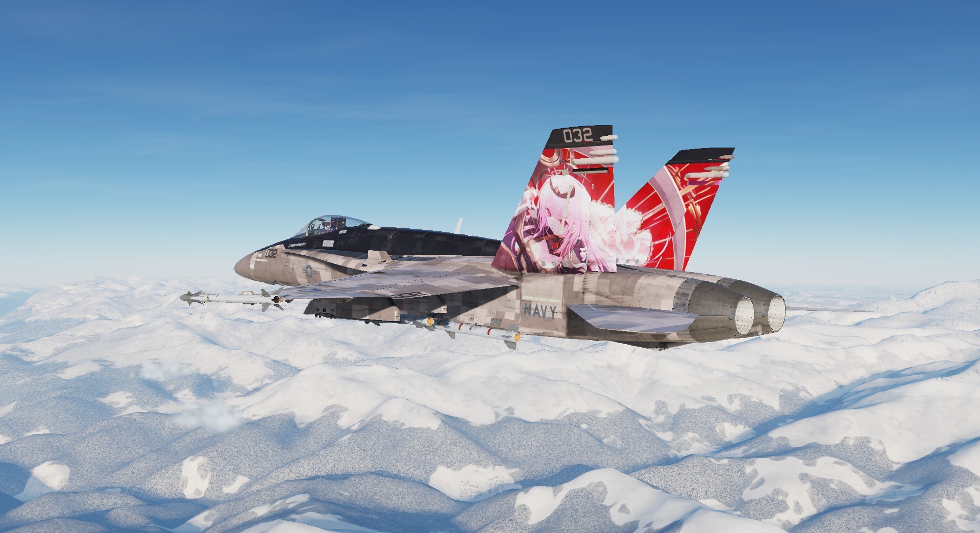 F/A-18C VTuber Livery : Calliope Mori