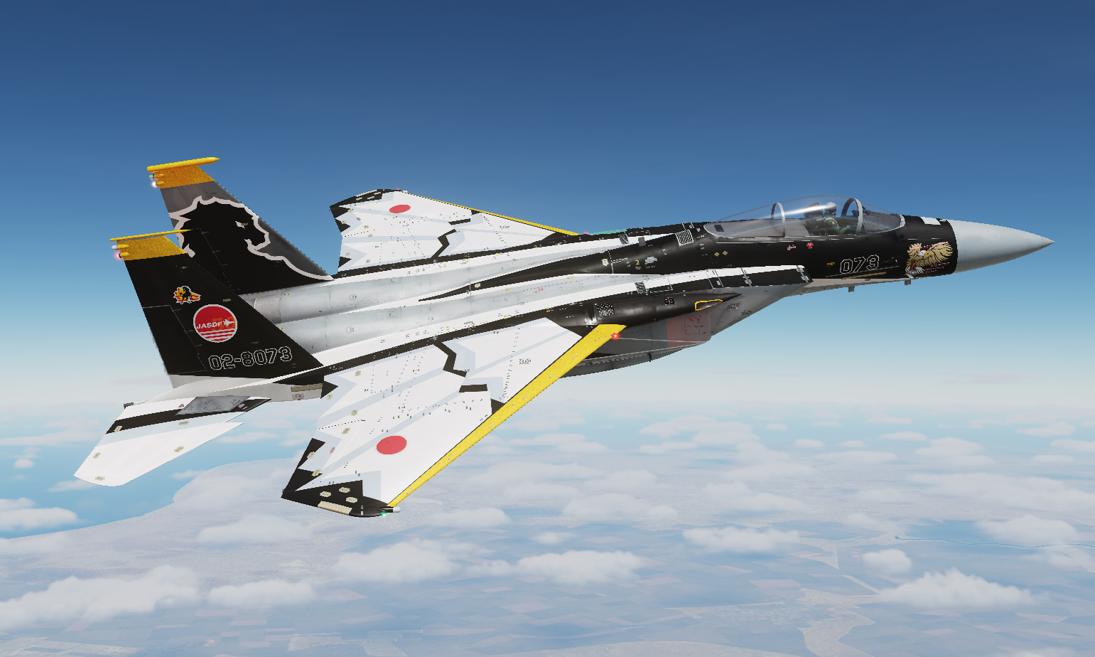 JASDF 23rd Fighter Training SQ 02-8073 JASDF 50th Anniversary Special Painting {FICTIONAL}
