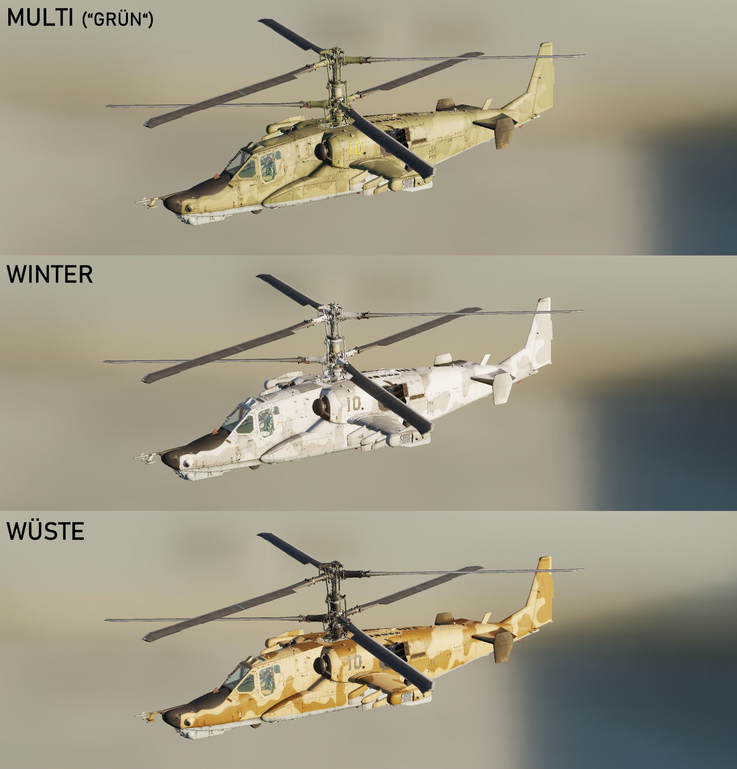 "Standard" Camo Skins for KA-50 BS3