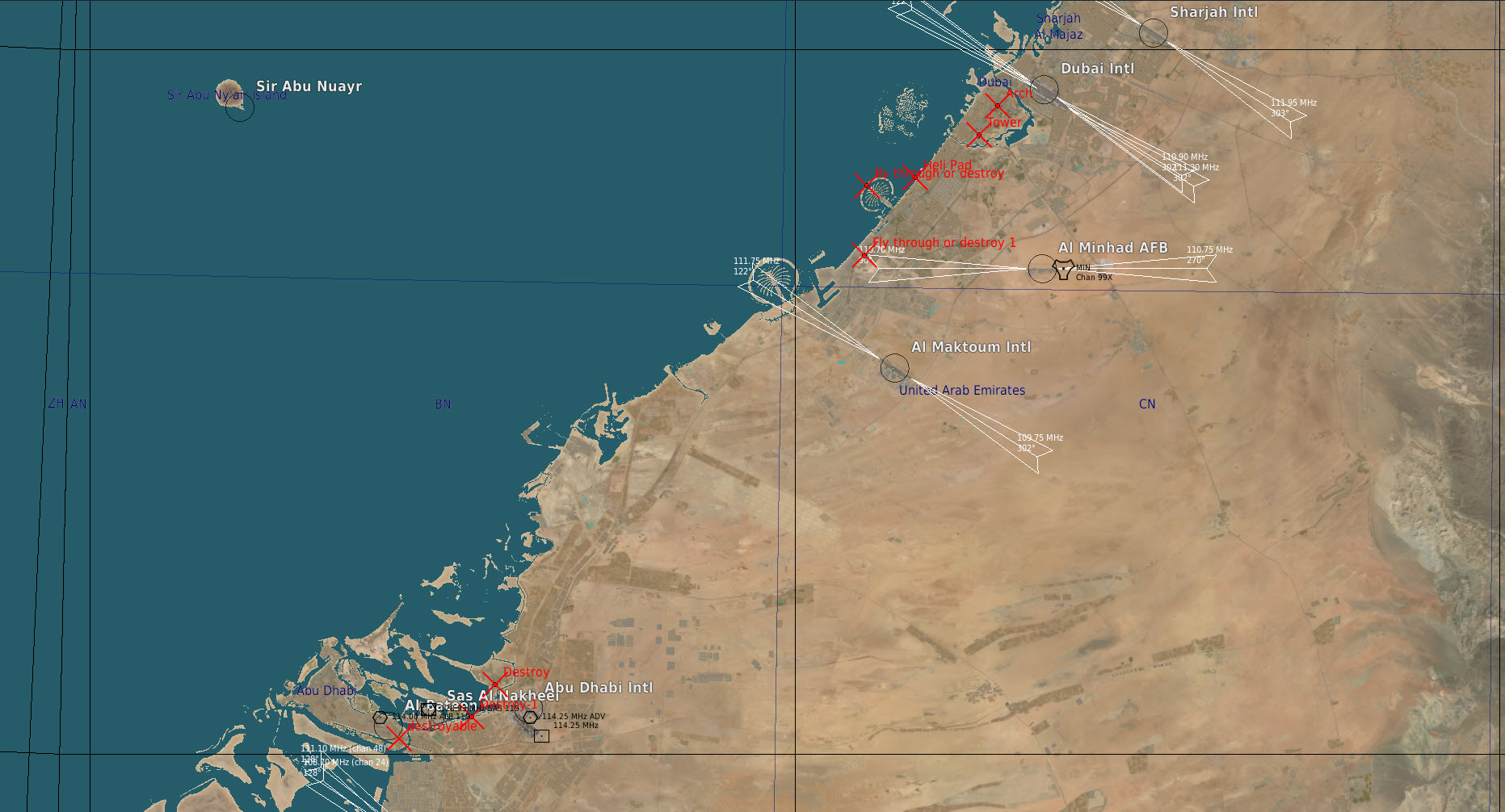 Persian Gulf at night F16