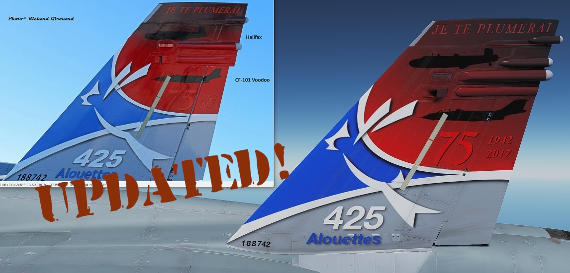 425 Sqn Colour tail art