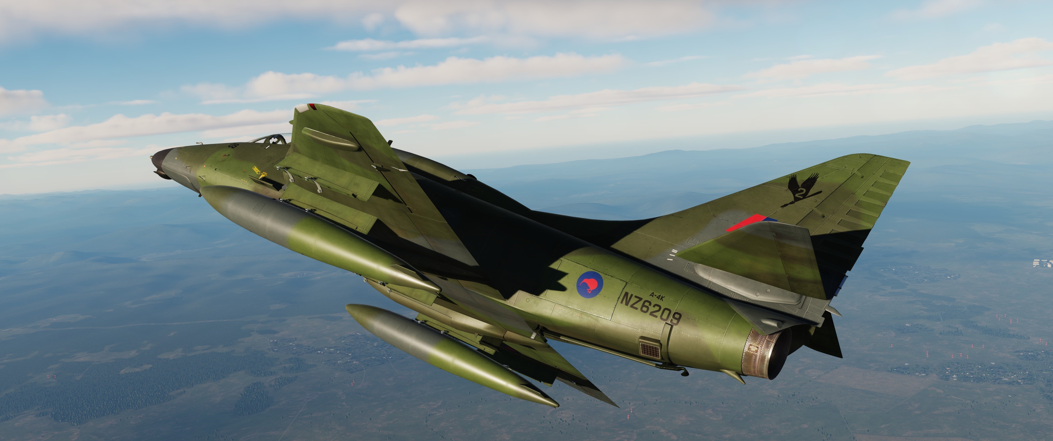 A-4K Skyhawk NZ6209, 2 SQN RNZAF Late 80s