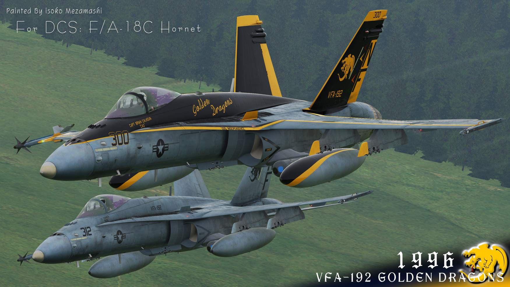Navy - Vfa - 192 - Golden Dragons - Fa 18e Super Hornet Nas Lemore X 3 –  MIP Brand Store