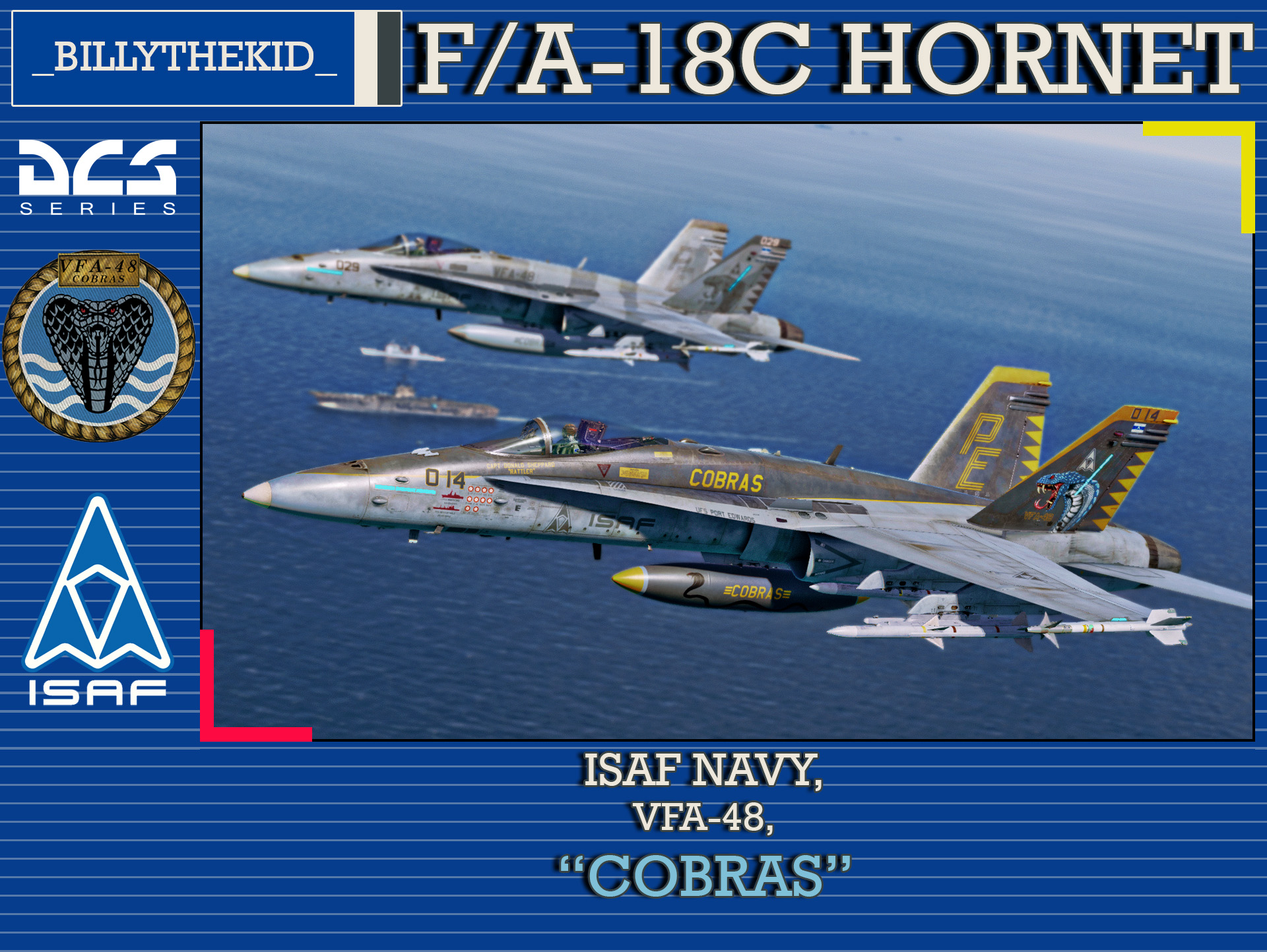 Ace Combat - ISAF Navy - VFA-48 "Cobras" F/A-18C Hornet