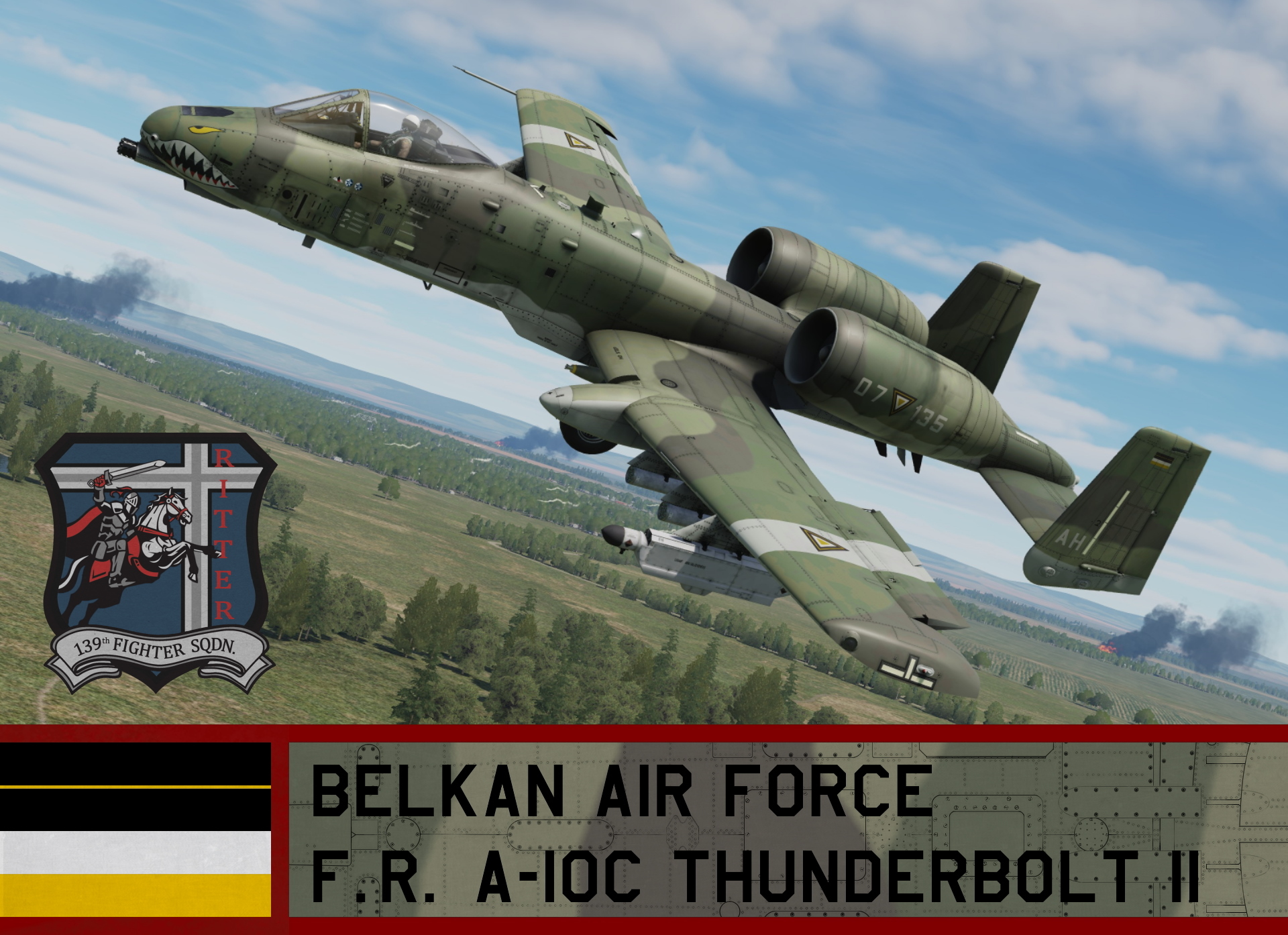 Belkan Air Force A-10C Thunderbolt II - Ace Combat Zero (139th TFS)