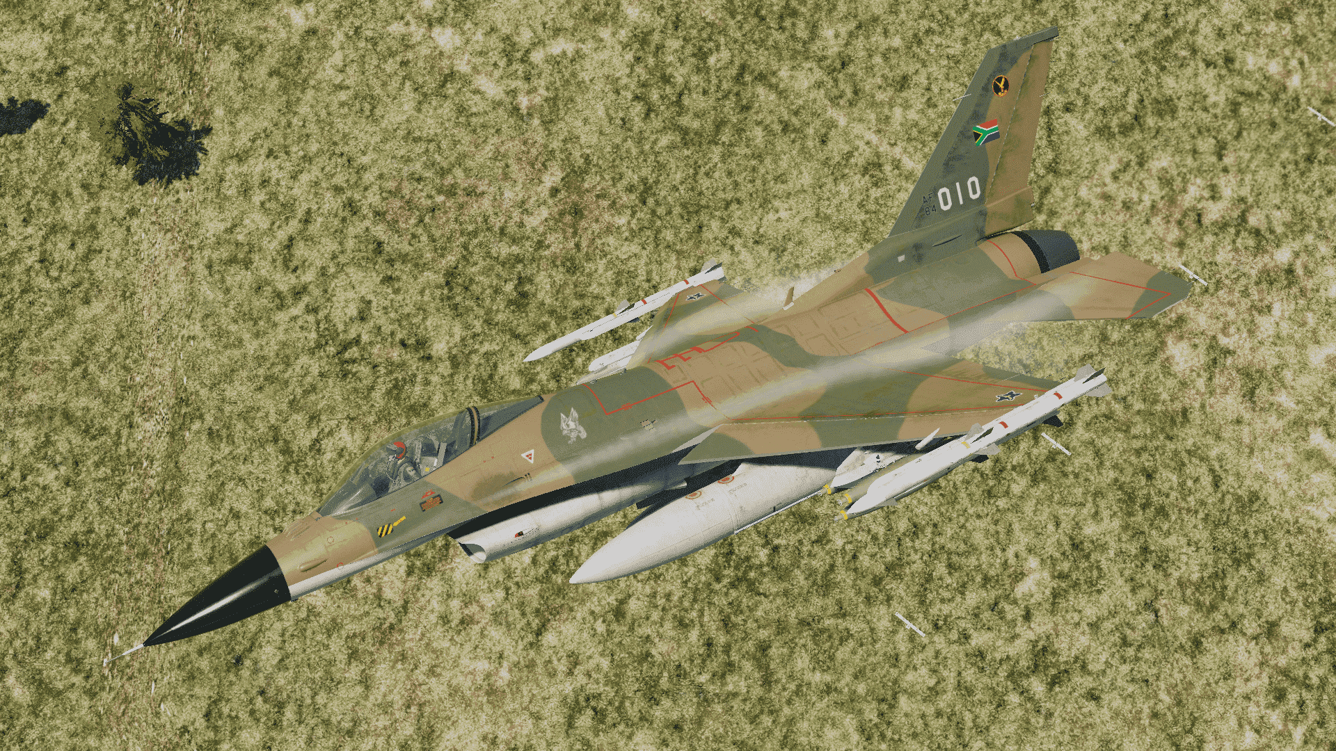 South African Air Force (SAAF) 1 Squadron F-16 Fictional Livery (V1.0)
