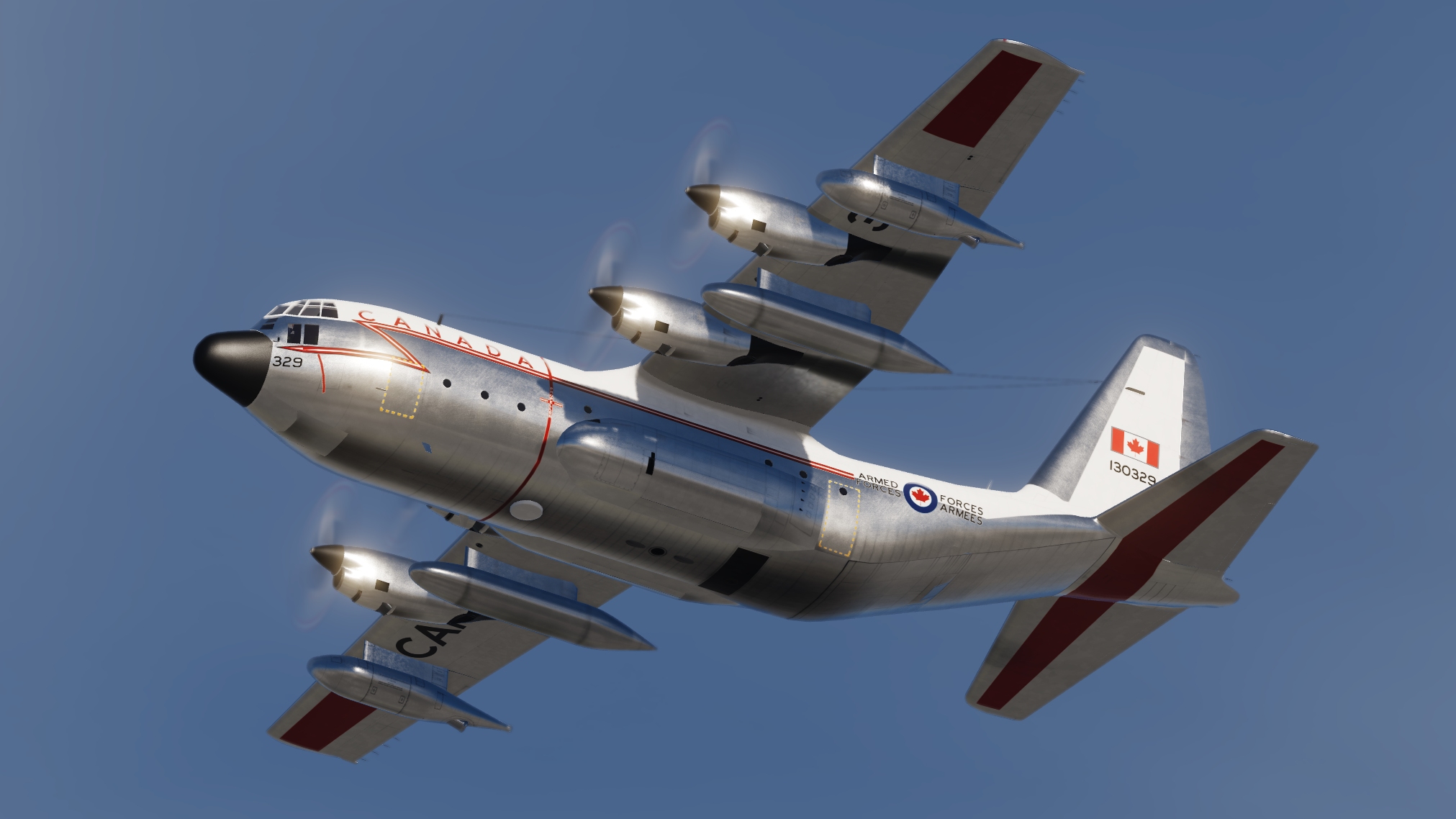 RCAF CC-130E Tanker Retro scheme 4K (AI)