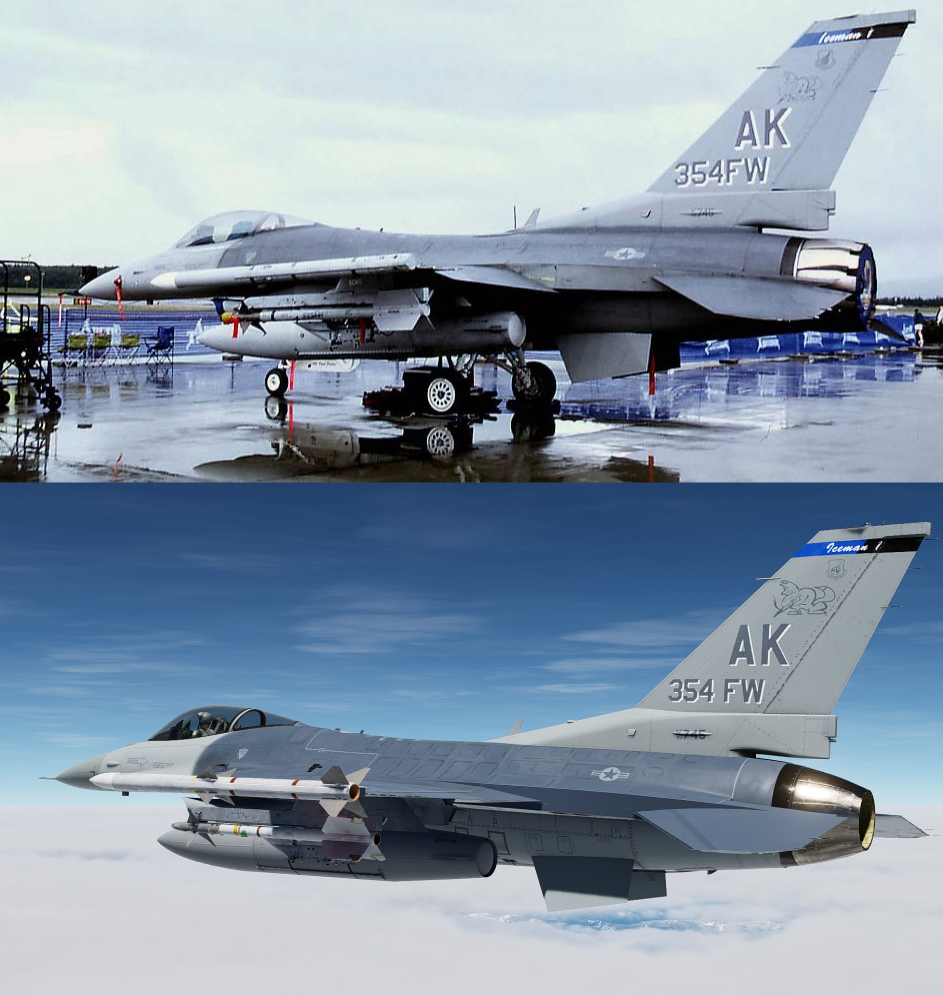 Blue Foxes 18th Fighter Squadron Flagship Eielson AFB Pre-2006