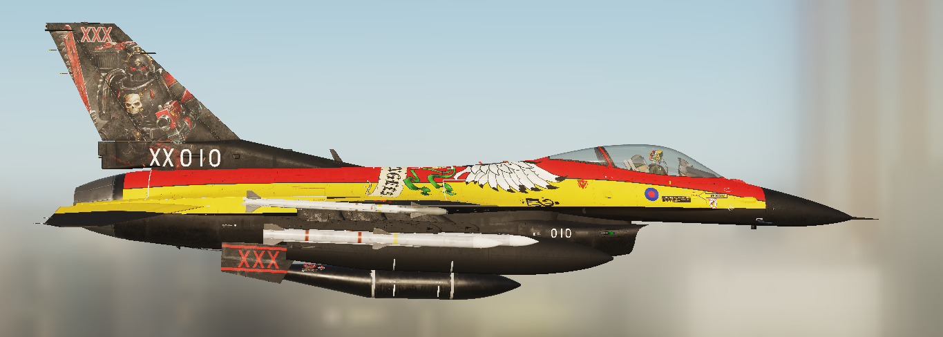 Fictional RAF 29 sqn Blood Angels display