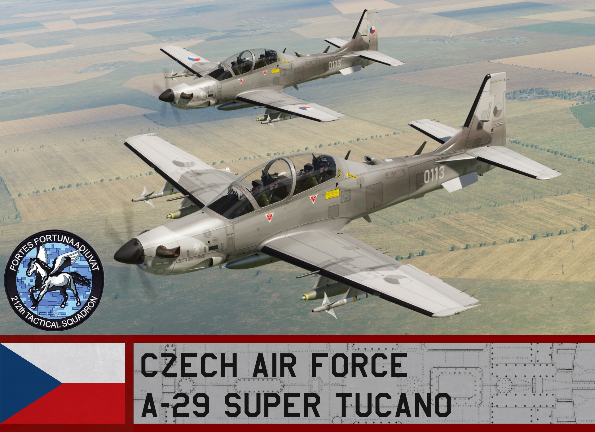 Czech Air Force A-29 / 212 Squadron (Fictional)