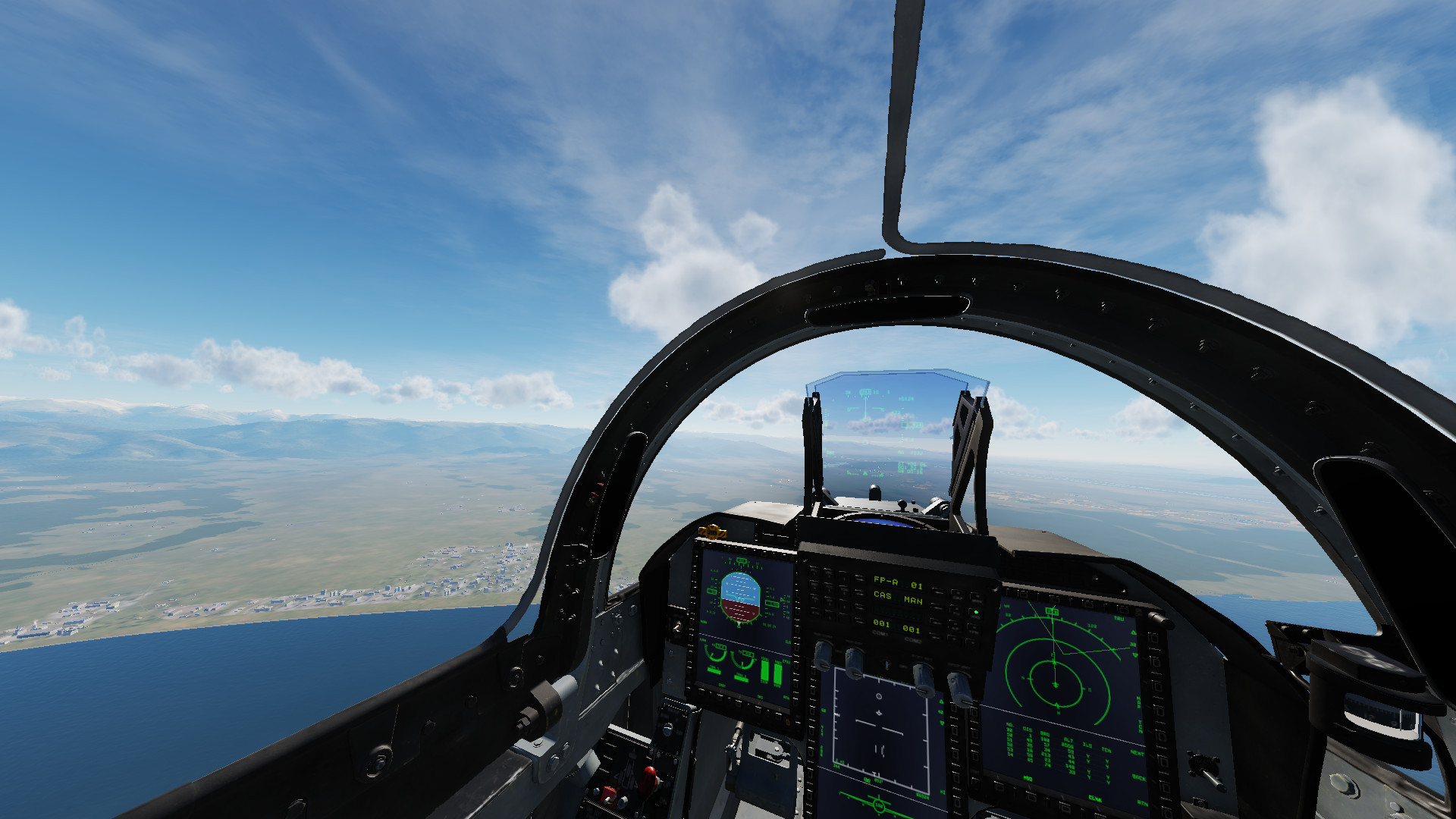 JF-17 clean cockpit without fake reflections