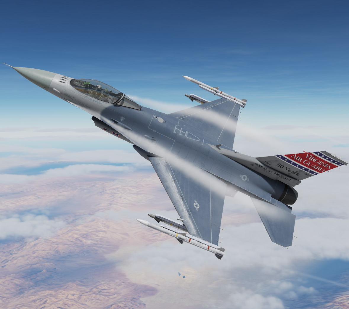 Lockheed Martin F-16C USAF Virginia ANG 192nd Fighter Wing Commander