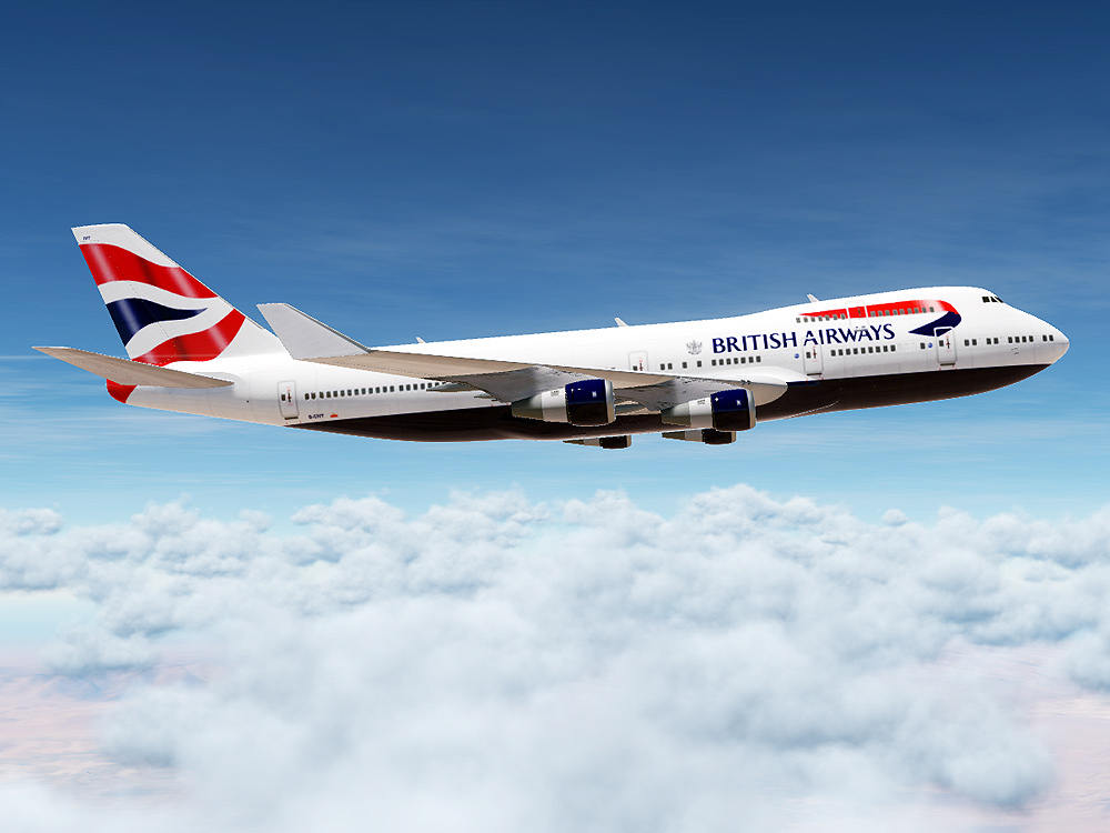 British Airways 747 (Modern Paint for Civil Aircraft Mod) v 1.1