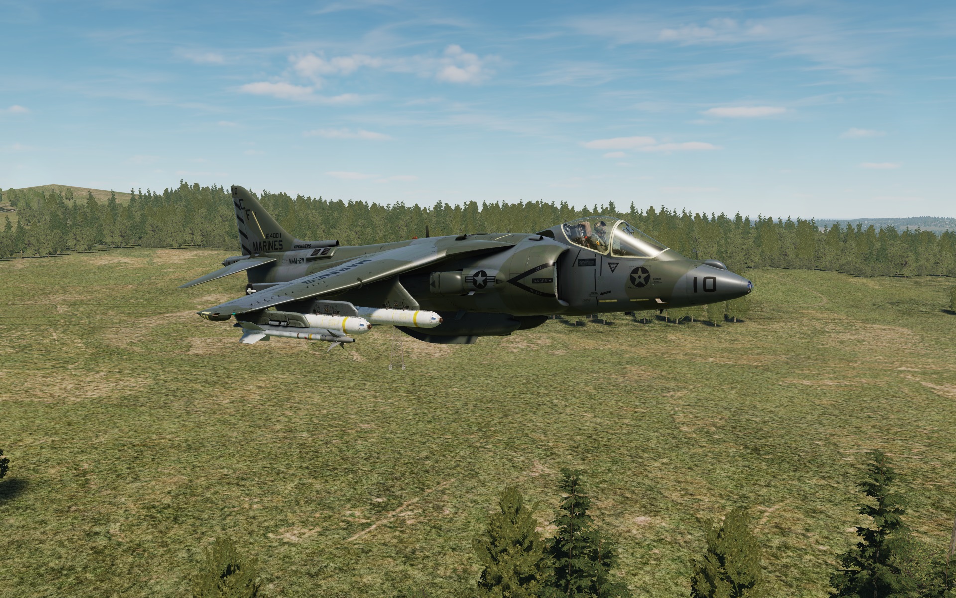 VMA-211 AV-8B Early 1990 LCS camouflage