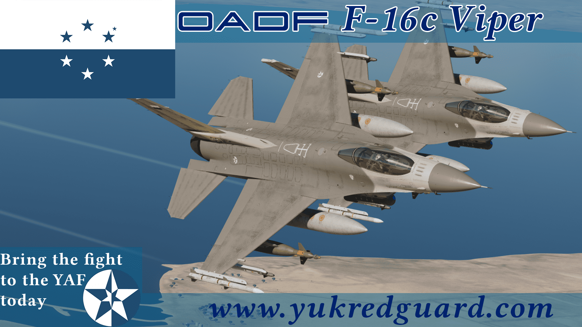 Osean Air Defense Force F-16C - Ace Combat - Yuktobanian Red Guard