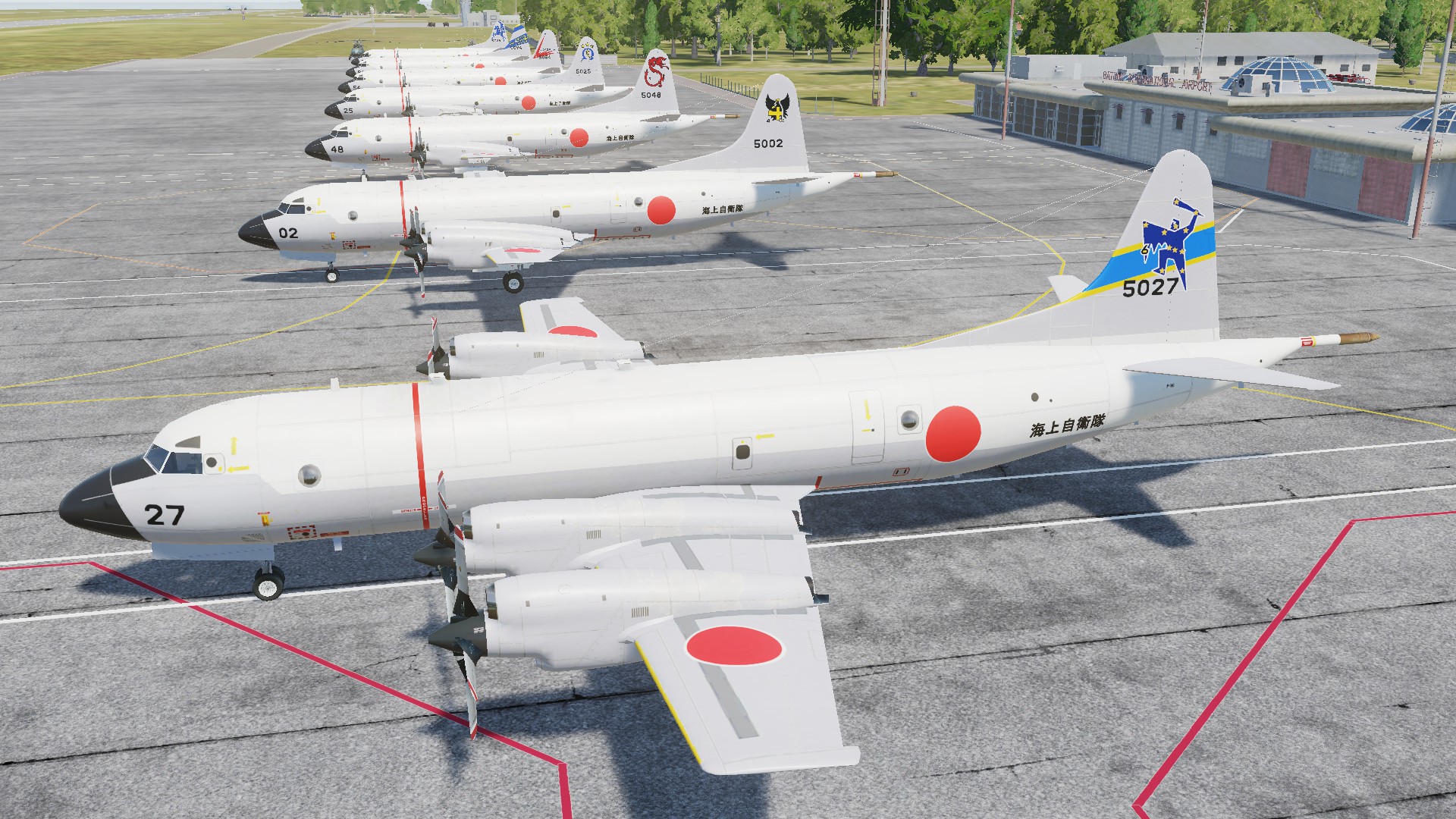JMSDF P-3C Old Color Skin Pack Part2 for Military Aircraft Mod 