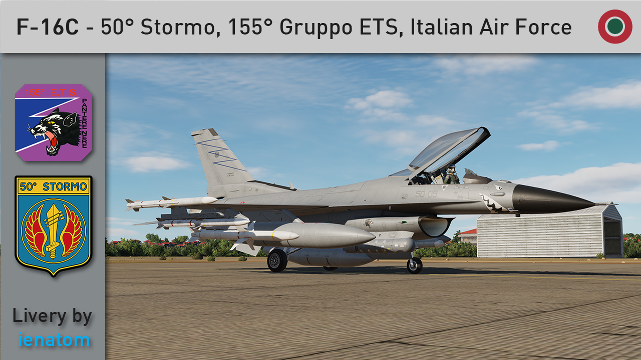[F-16C] PANTERE NERE - 50° Stormo, 155° Gruppo ETS, Italian Air Force (FICTIONAL)