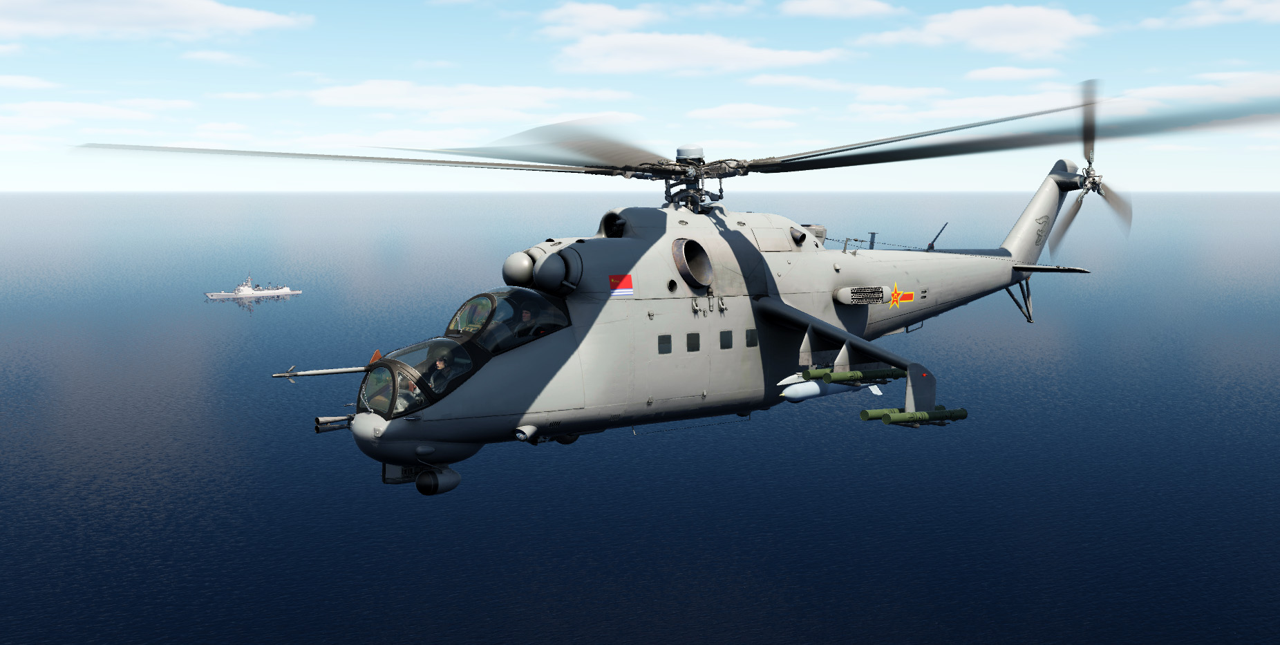 Mi-24P PLAN Chinese Navy Gray (Fictional)