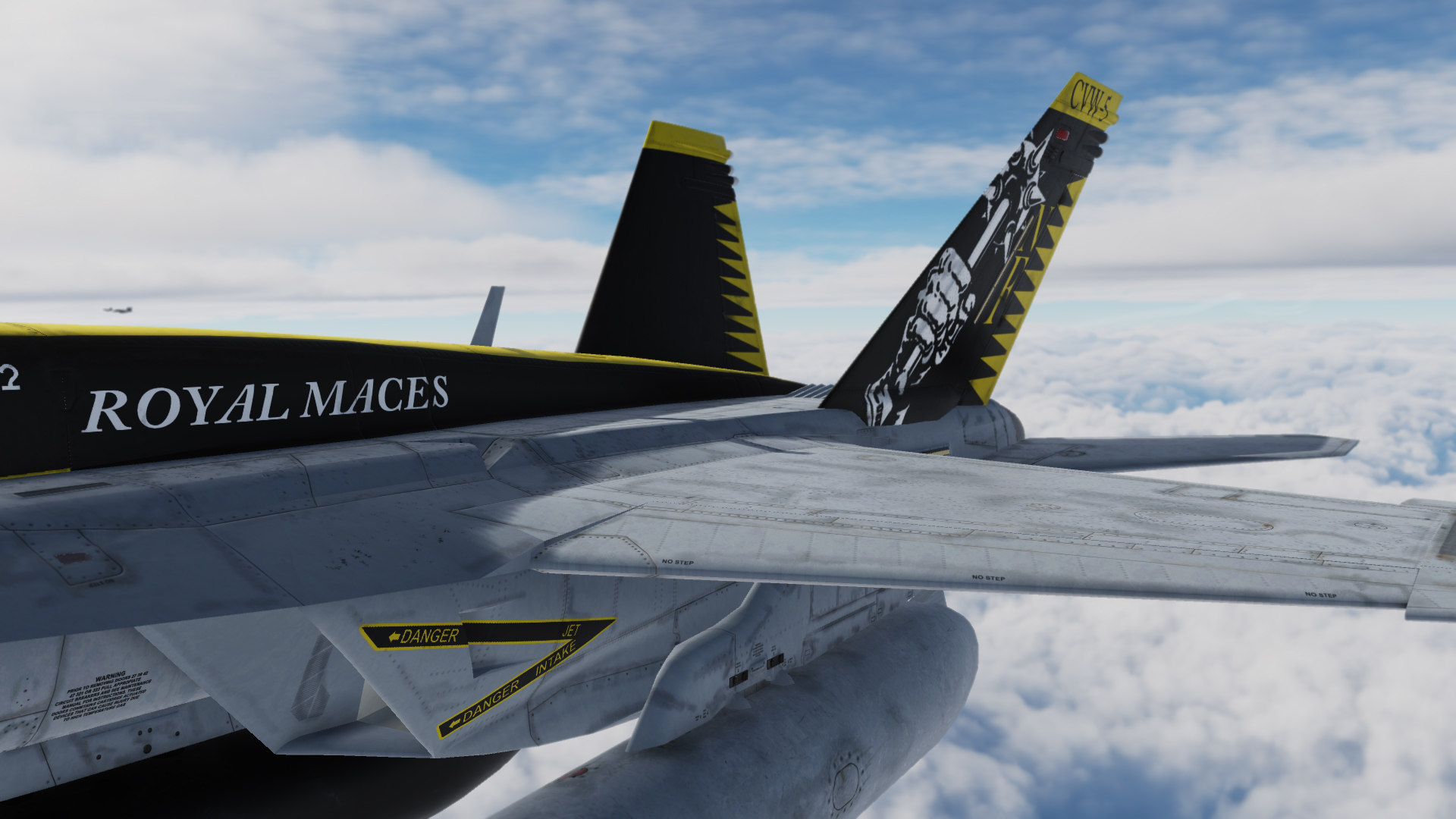 VFA-27 (Royal Maces) skin for Superbug F-18E mod (v2.1)