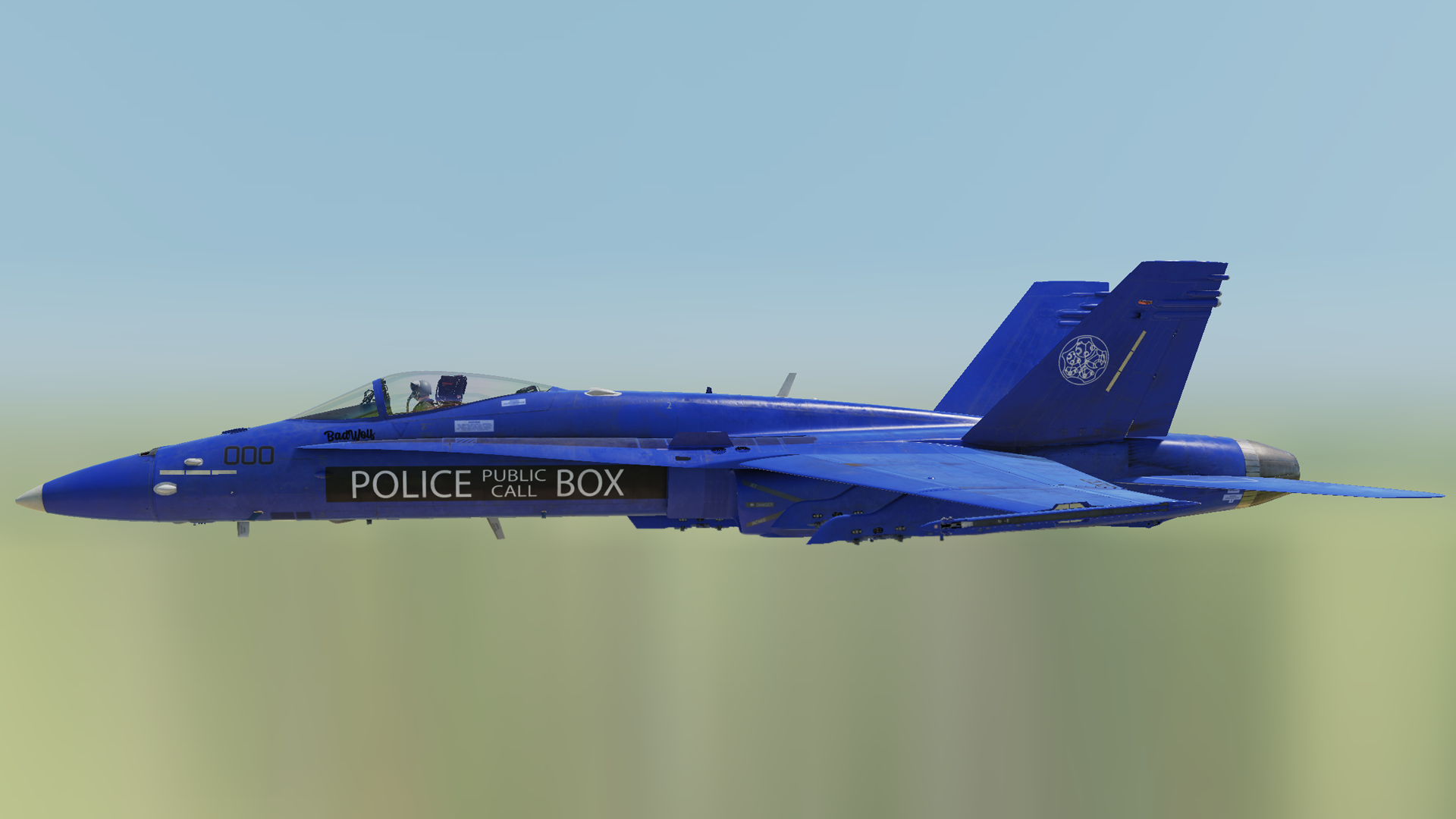 The Tardis F/A-18C Hornet Livery