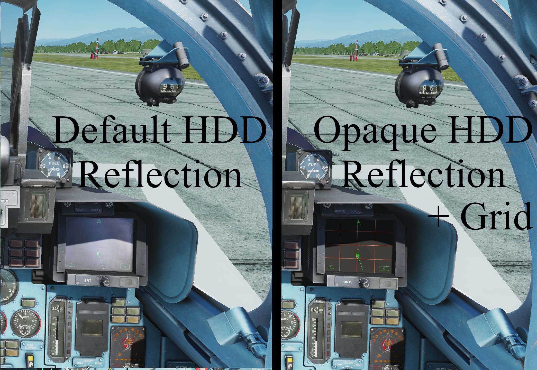 Su33 Cockpit HDD Reflection Mod