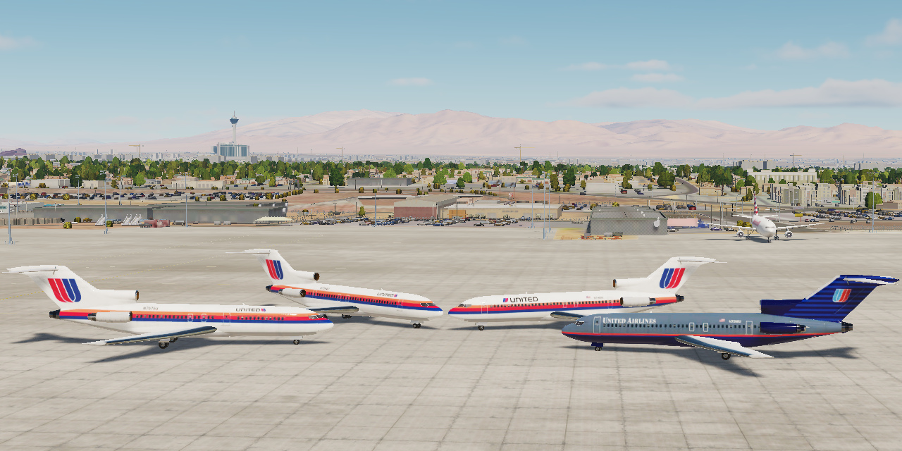 United Airlines 1980-90s Liveries for B727 in Civil Aircraft Mod (CAM)