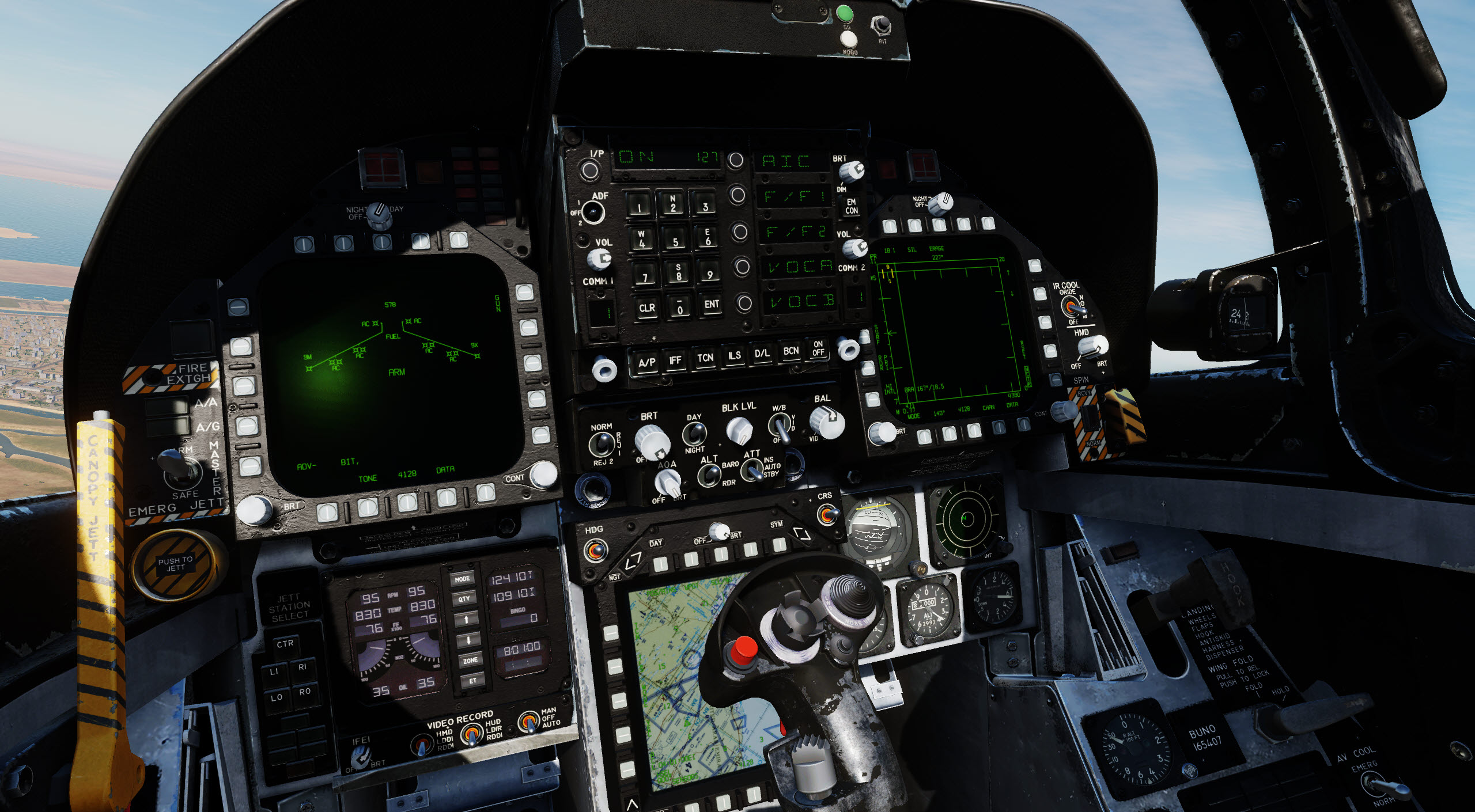 F/A-18C Hornet  Black UFC pit 