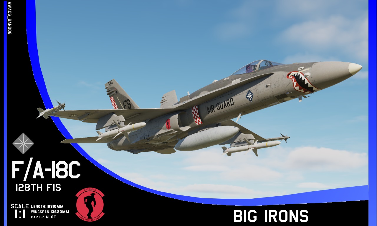 Ace Combat - Emmerian Air National Guard - 128th Fighter Squadron "Big Irons" F/A-18C