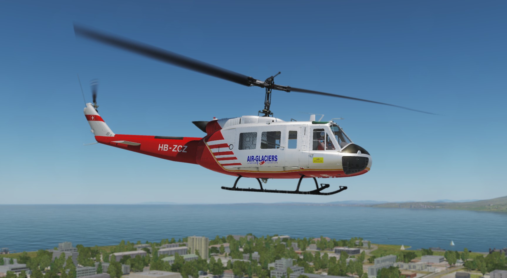 Fictional Air Glaciers repaint Bell UH-1