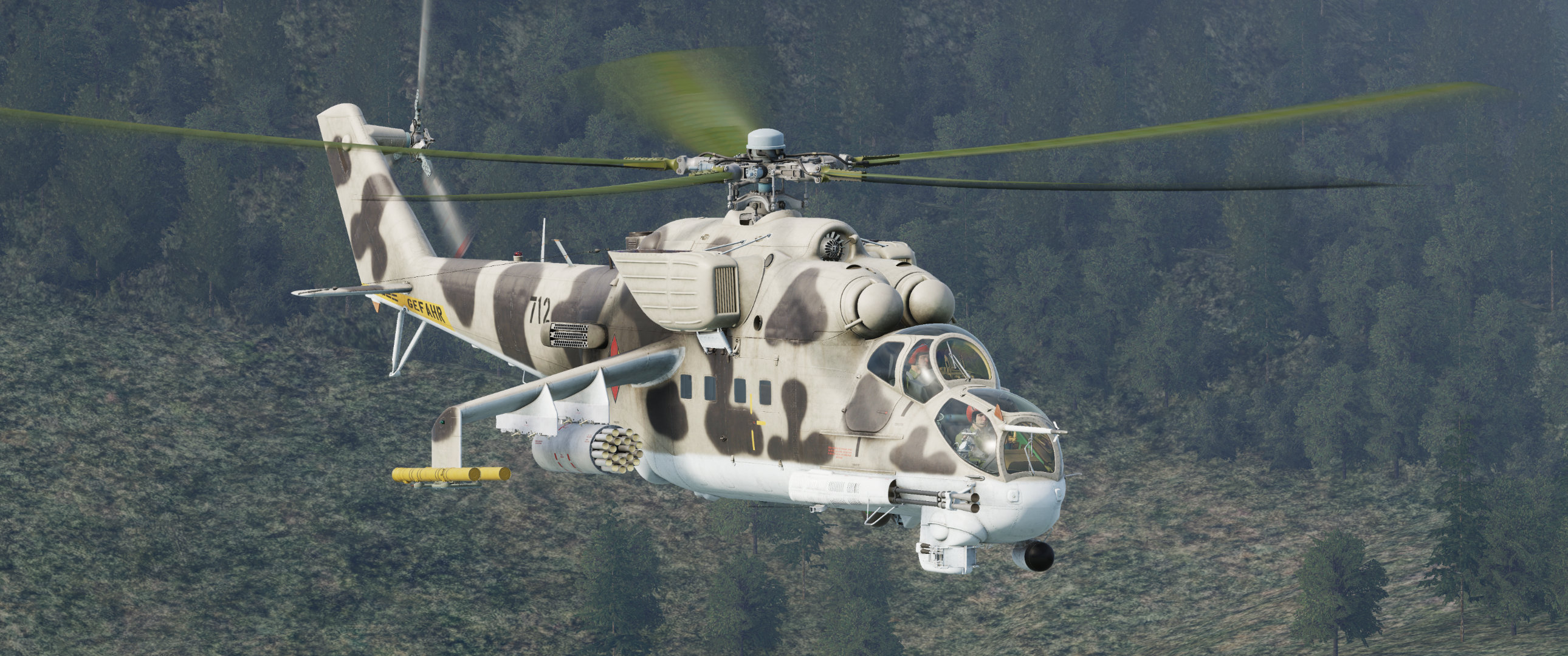 Luftstreitkräfte der Nationalen Volksarmee - East German NVA Mi-24P Skin (fictional)