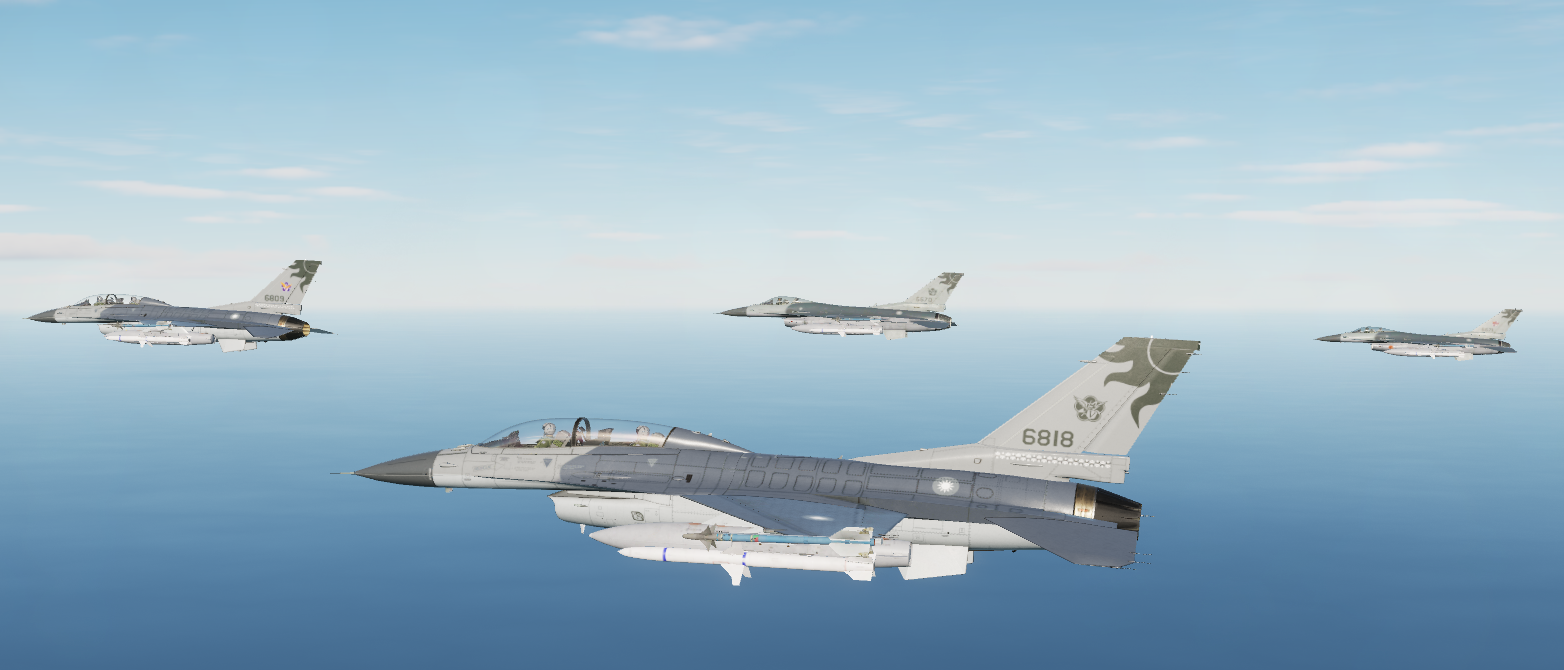 LowVis ROCAF livery pack for the F-16D Blk52_NS variant of the F-16Sufa mod
