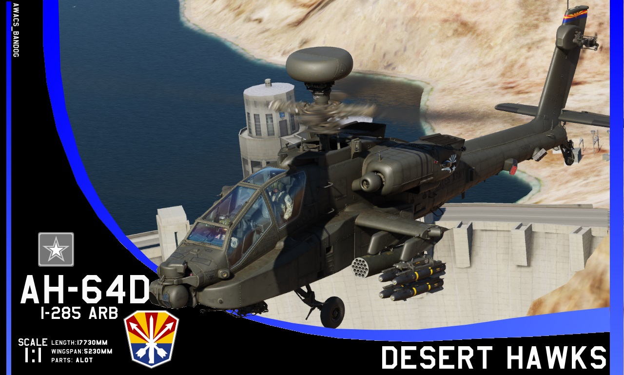 Arizona National Guard 1-285th Attack Reconnaissance Battalion "Desert Hawks" AH-64D