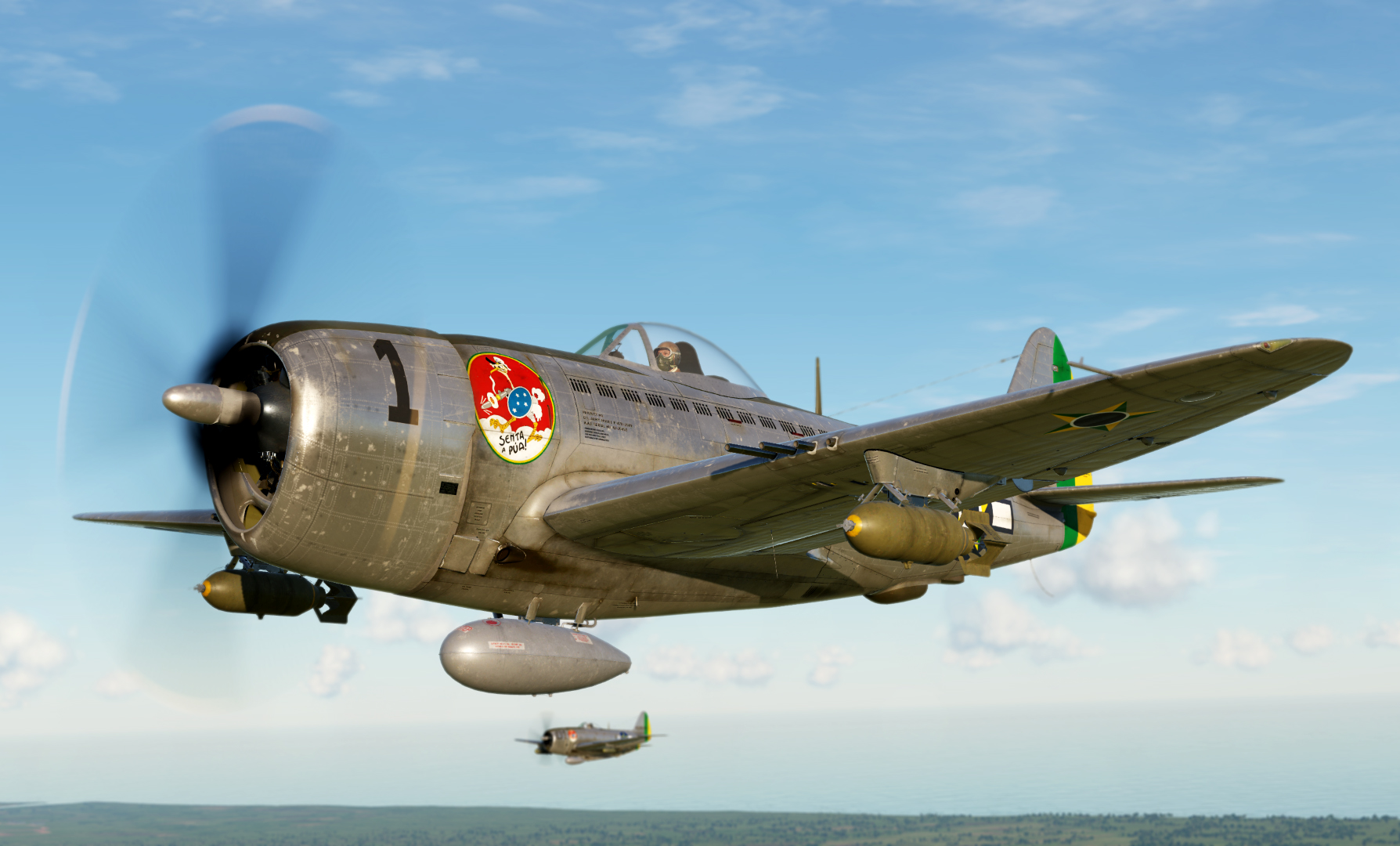 1st Brazilian Fighter Squadron / 1º Grupo de Aviação de Caça - Commanding Officer Ten.-Cel.-Av. Nero Moura