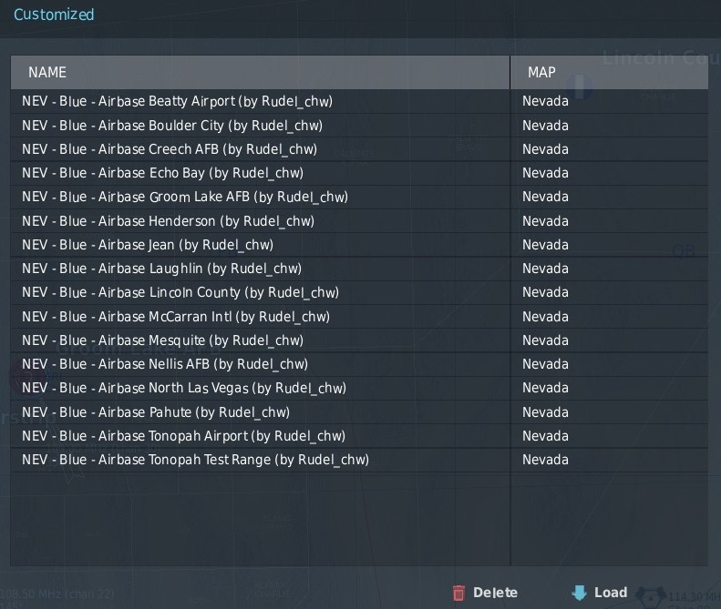 Nevada - Blue Coalition - Airbase Static Templates