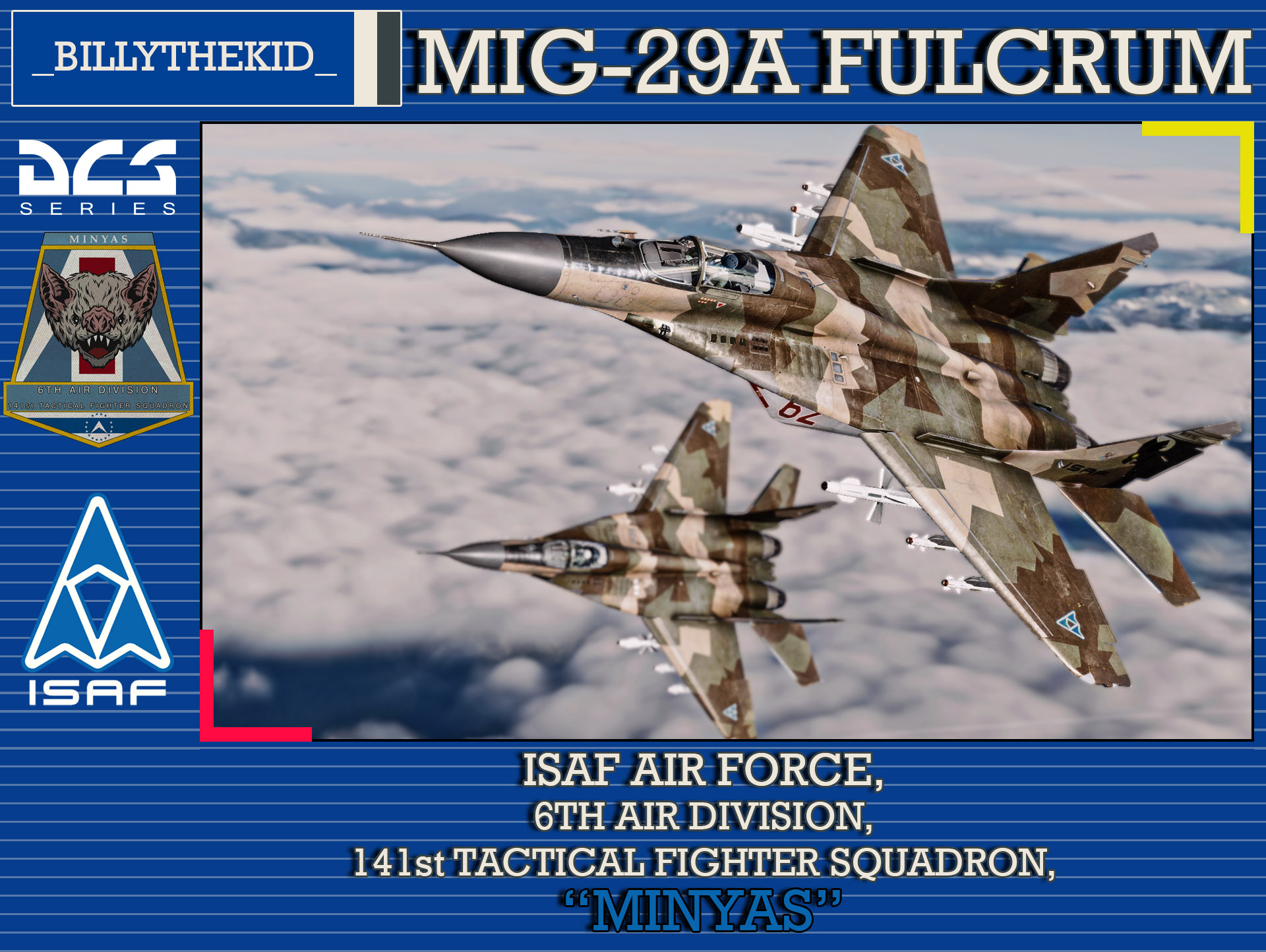 Ace Combat - ISAF Air Force - 6th Air Division - 141st Tactical Fighter Squadron "Minyas" MiG-29A
