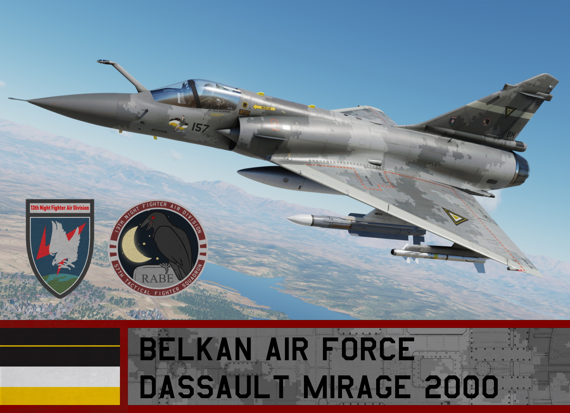 Belkan Air Force Mirage 2000C - Ace Combat Zero (57th TFS)
