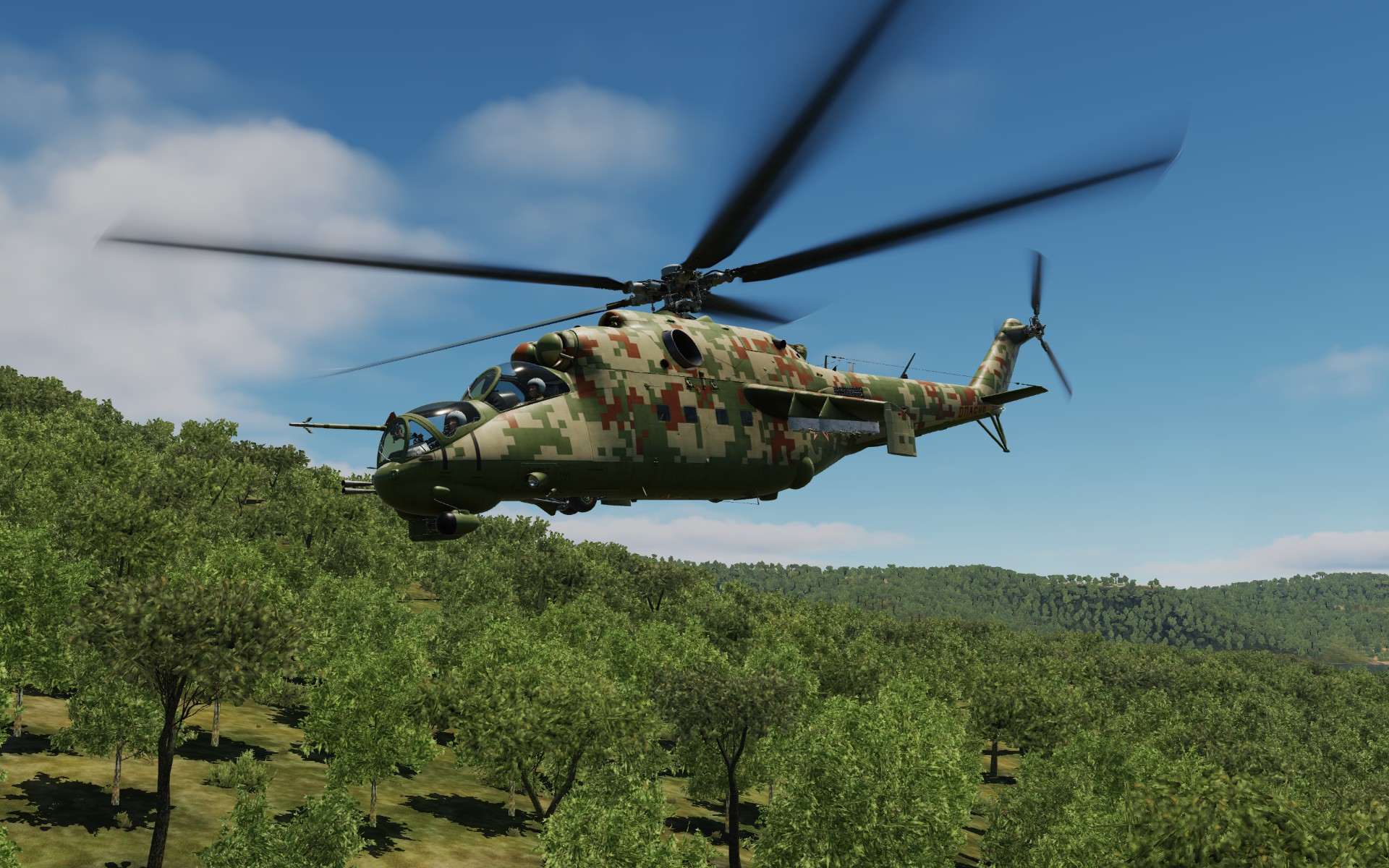 Mi-35-style digital camo for DCS Mi-24P