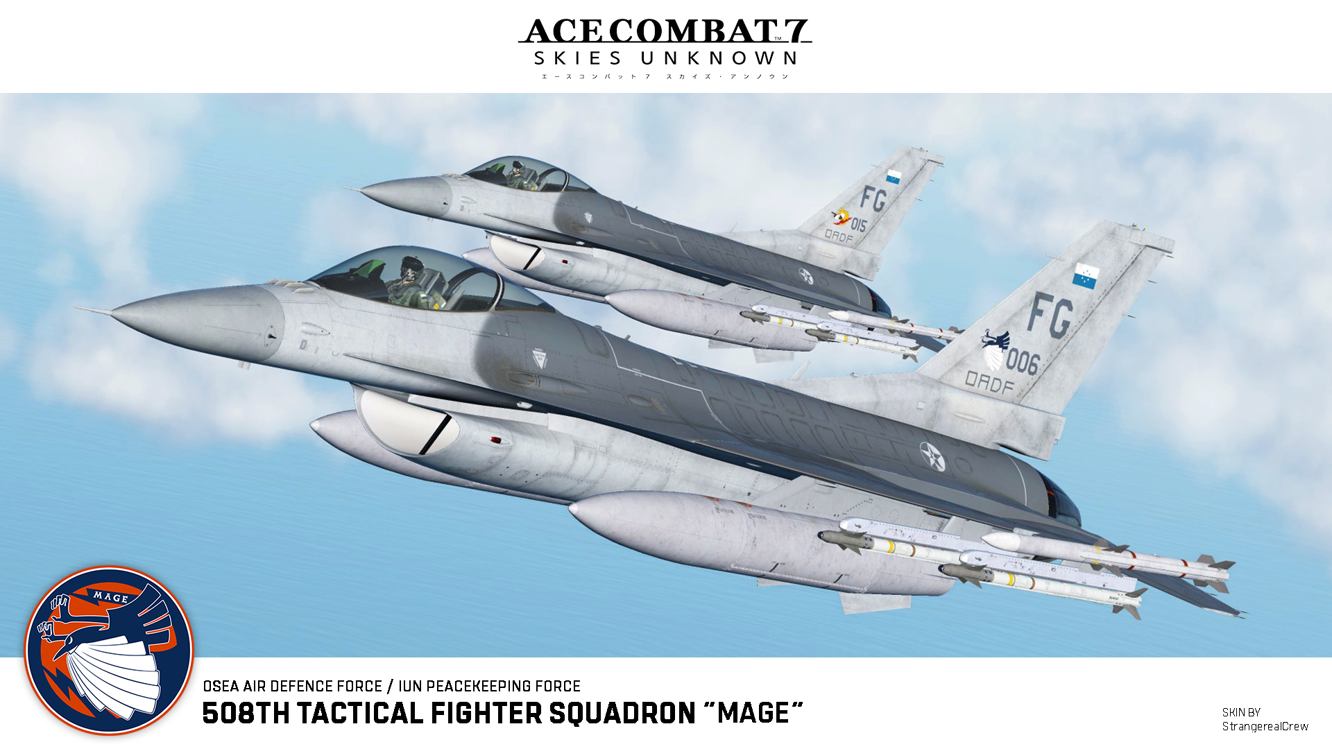 Ace Combat - F-16C Fighting Falcon OADF 508th Tactical Fighter Squadron "Mage Squadron"