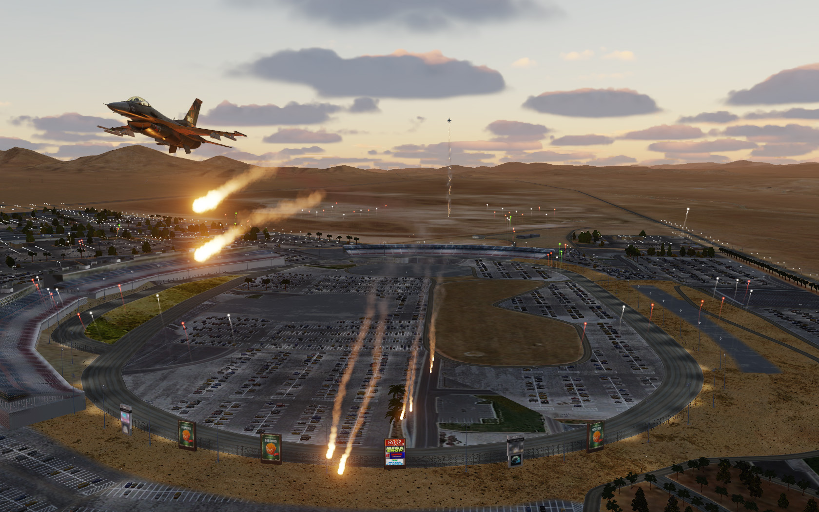 Durka's F-16/F-18 Time-On-Target Trainer (National Anthem Flyover)