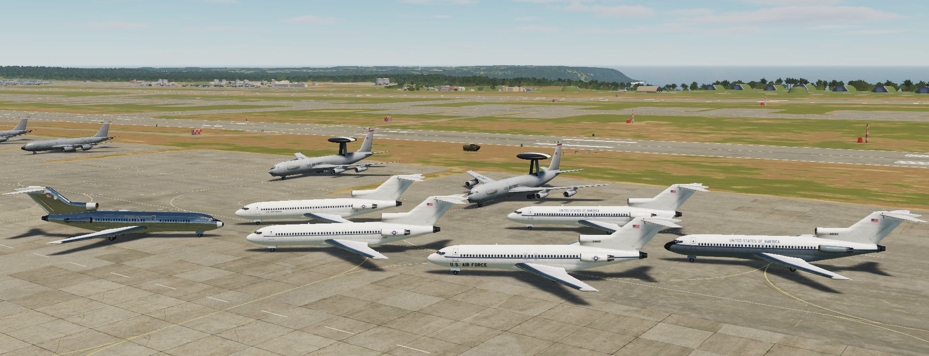 USAF C-22 jet transport and Southern Air Transport's Liveries for B727 in Civil Aircraft Mod (CAM) Rev3