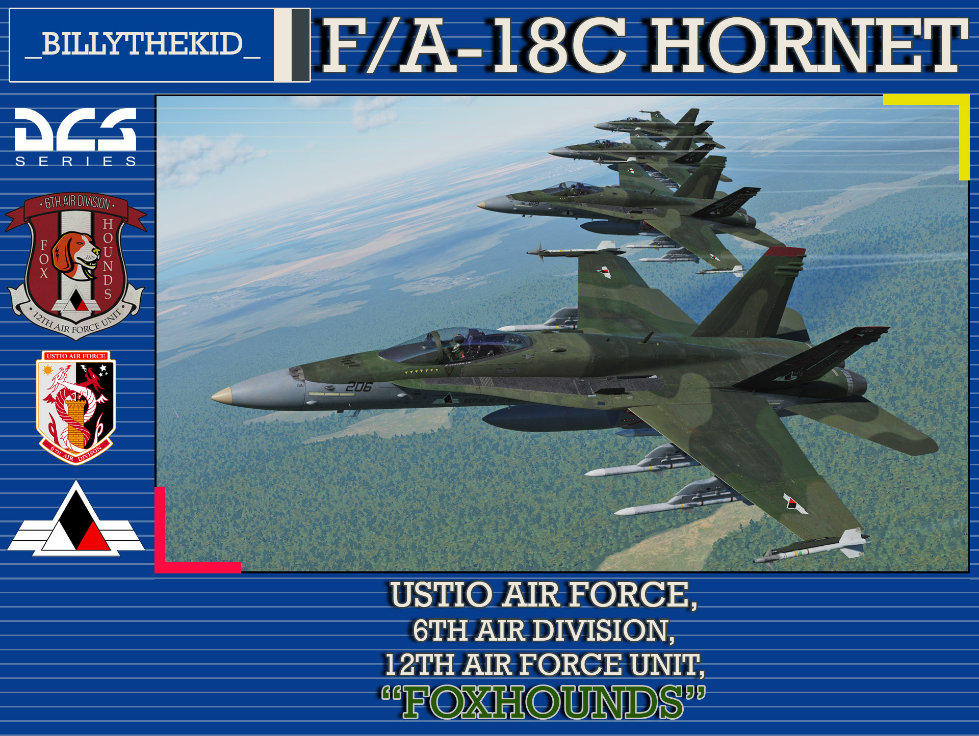 Ace Combat - Ustio Air Force - 6th Air Division - 12th Air Force Unit "Foxhounds" F/A-18C Hornet