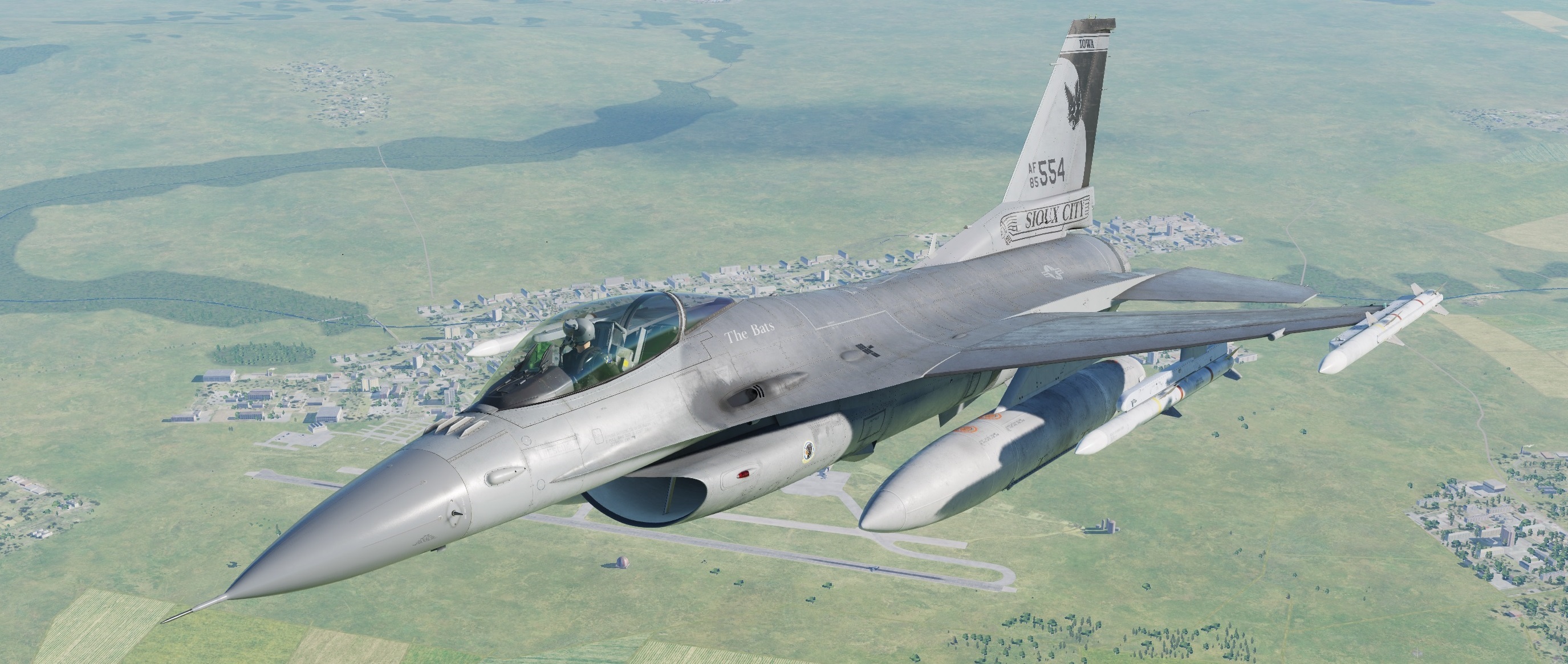 185th FG 174th FS Iowa Air Guard The Bats without nose art