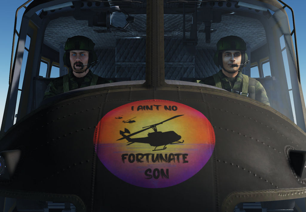 I AIN'T NO FORTUNATE SON HUEY With PBR M261