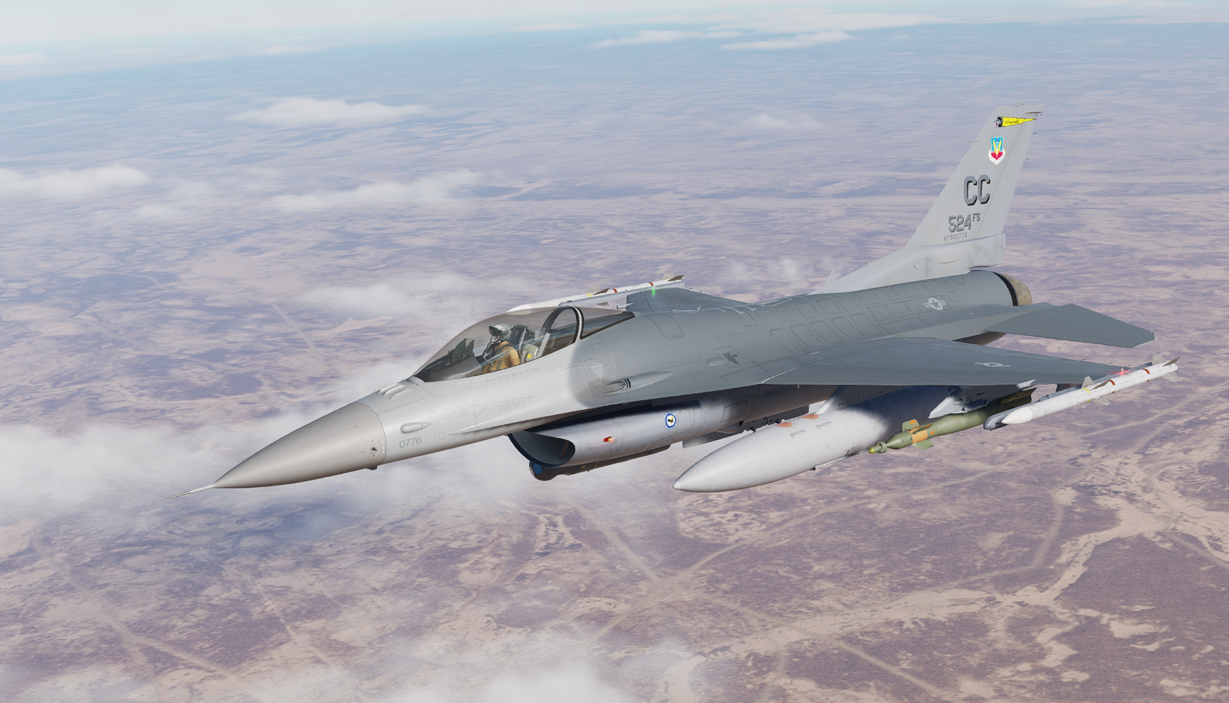 90-0776, 524th Fighter Squadron "Hounds of Heaven", 27th Fighter Wing, Cannon AFB, NM (2006)