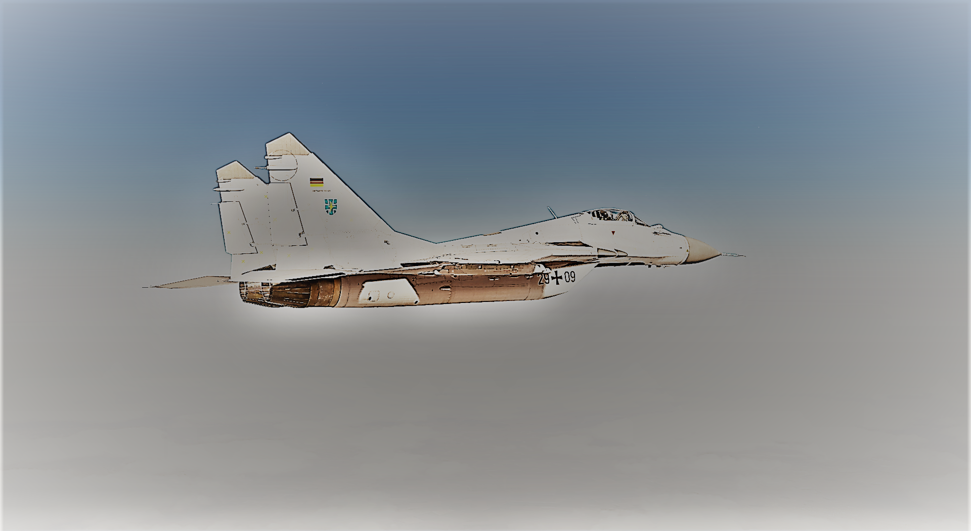 Mig-29G German Luftwaffe Default Skin Converted For The Mig-29A