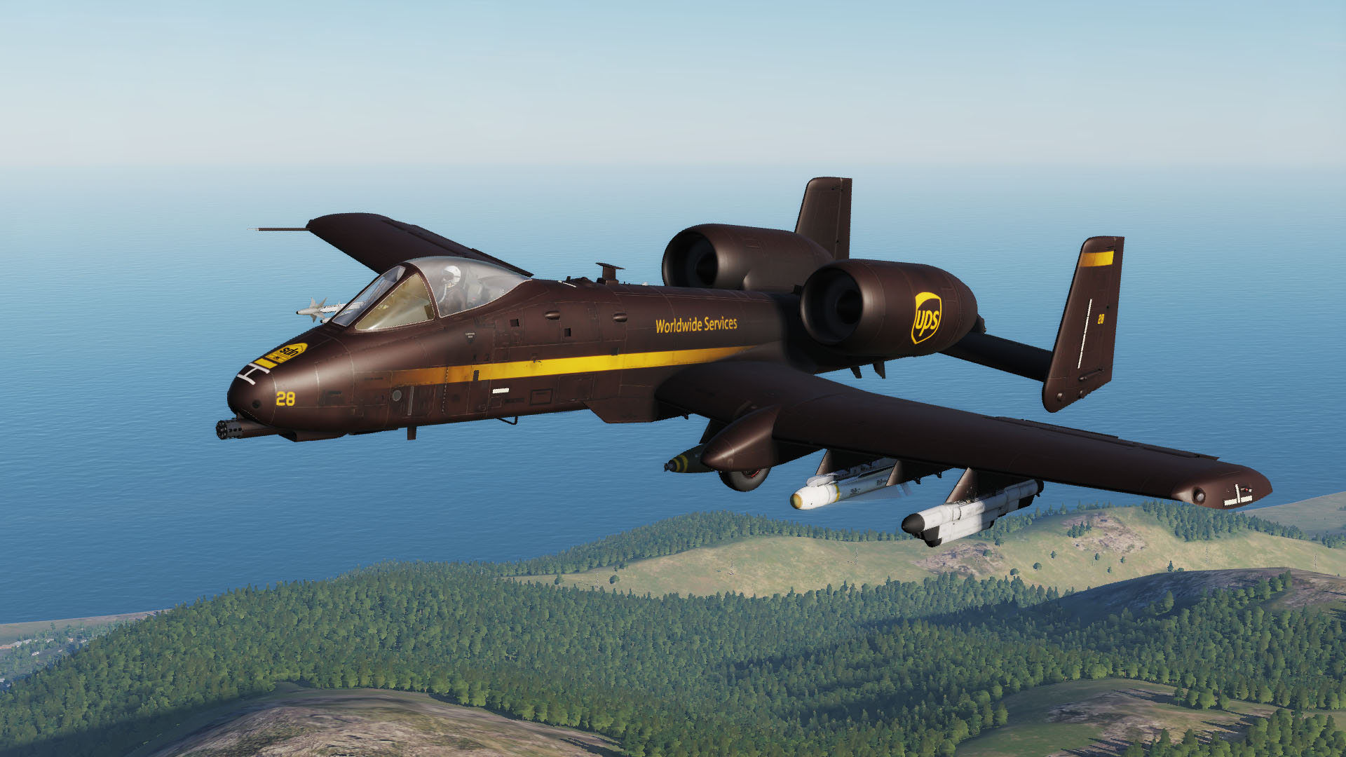 Fictional UPS skin for A-10C
