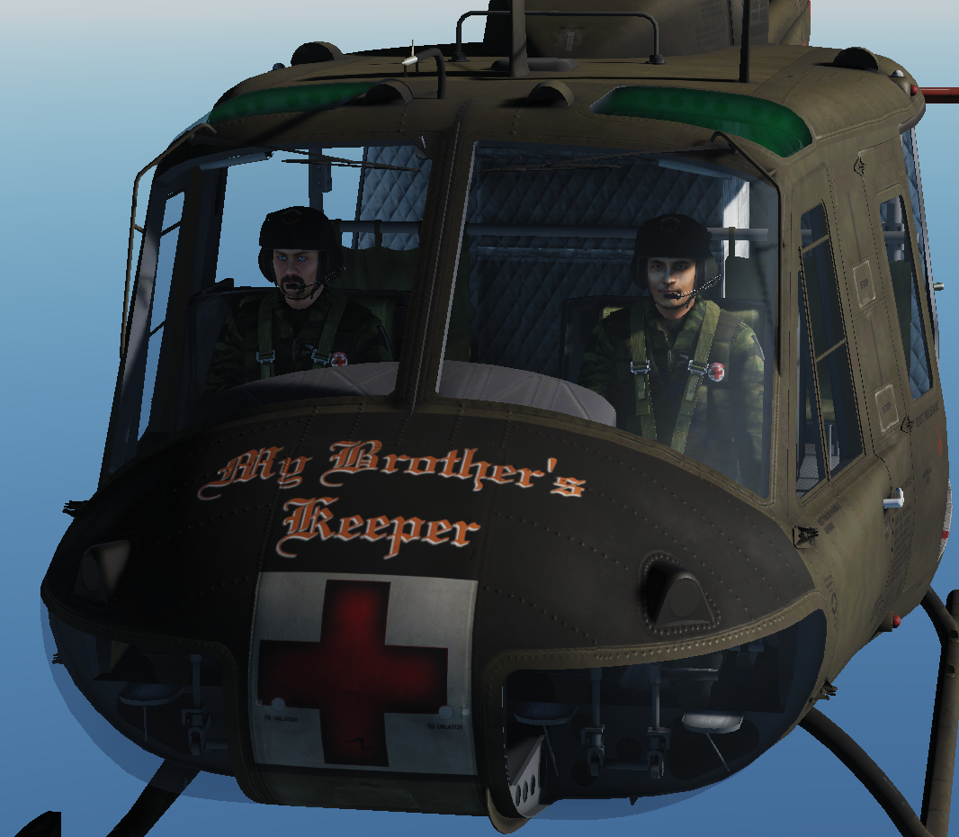 Vietnam Medevac Real Nose Art "My Brothers Keeper" But that's it